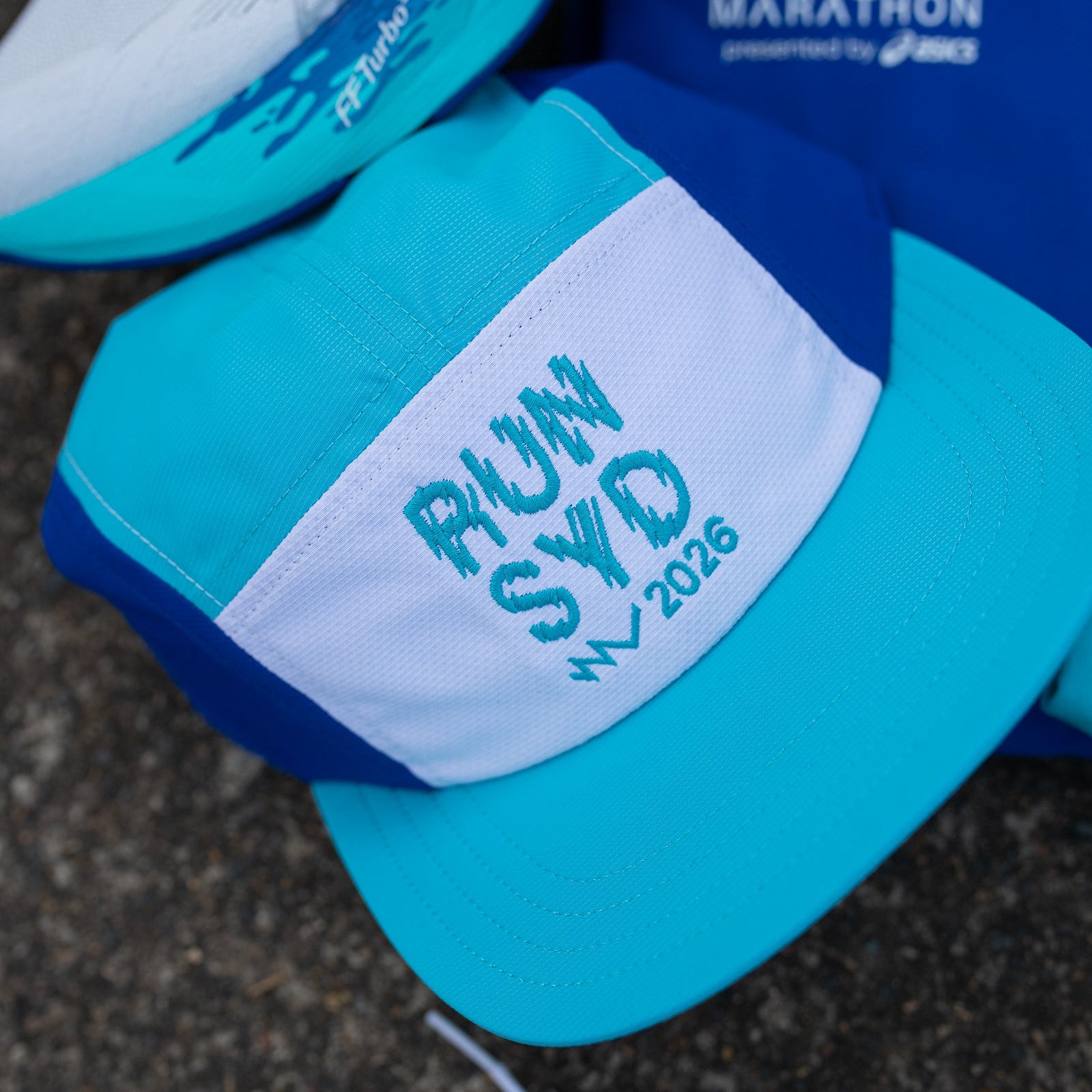 Unisex ASICS Performance Running 5 Panel Cap - Sydney Marathon 2026