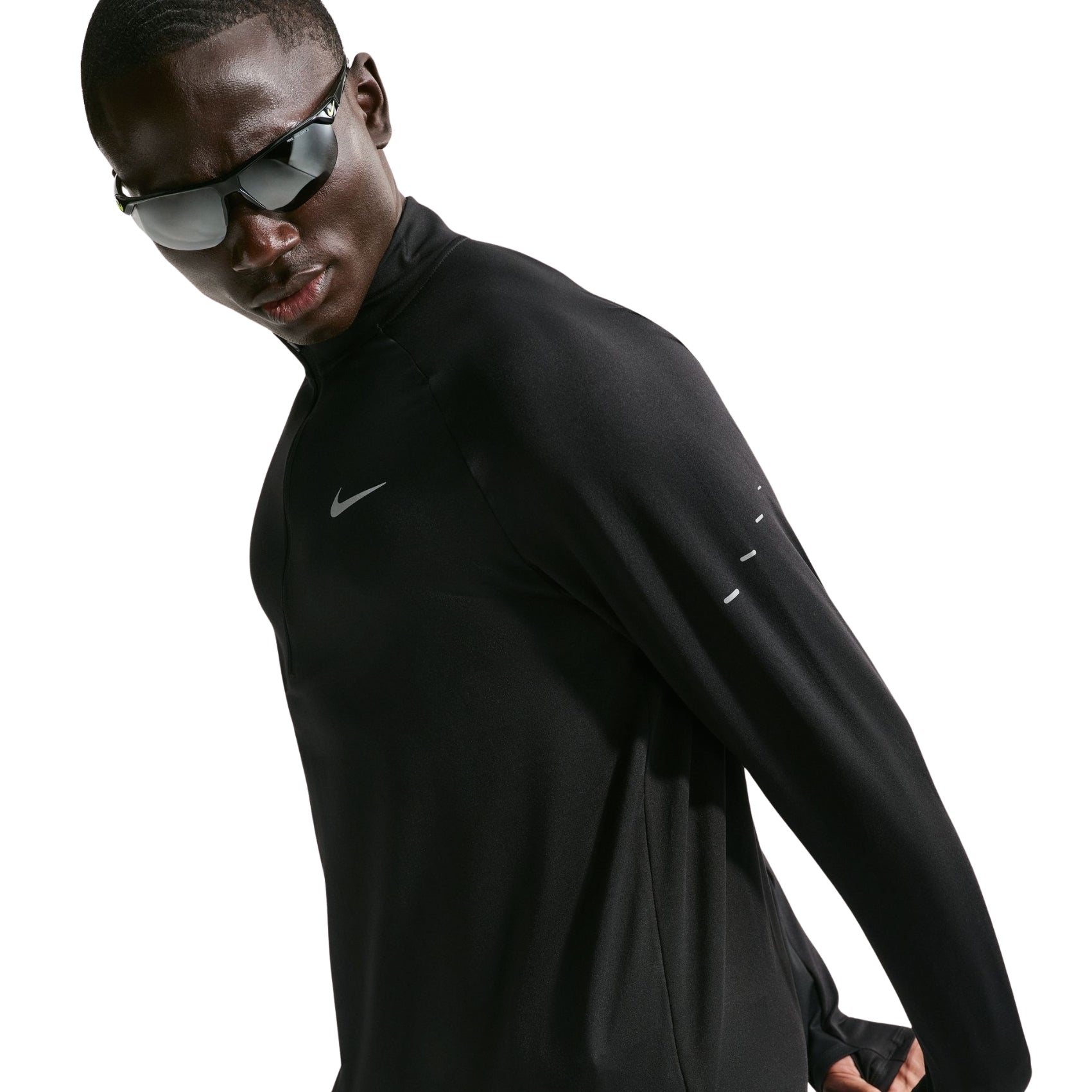 Mens Nike Stride Dri-FIT Quarter Running Top