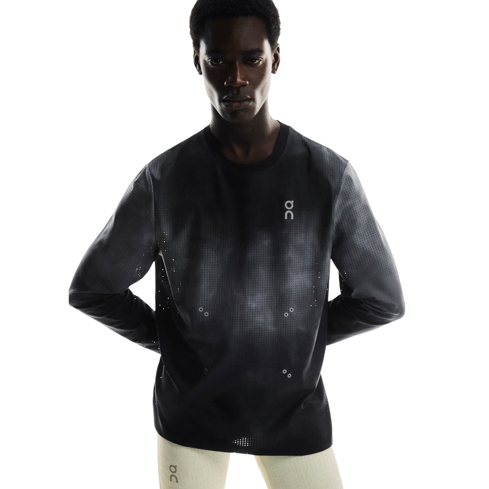 Mens On Running Pace Mesh Long-T