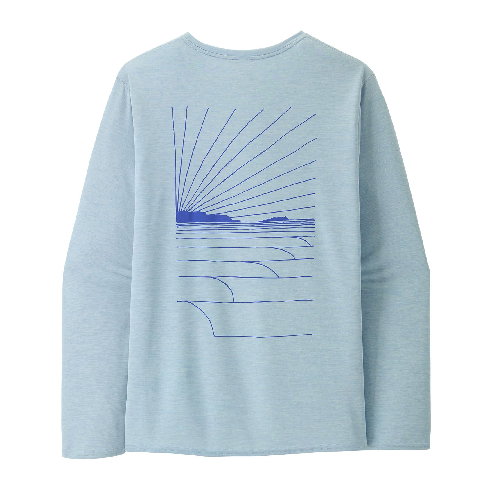 Mens Patagonia Long-Sleeved Capilene Cool Daily Graphic Shirt
