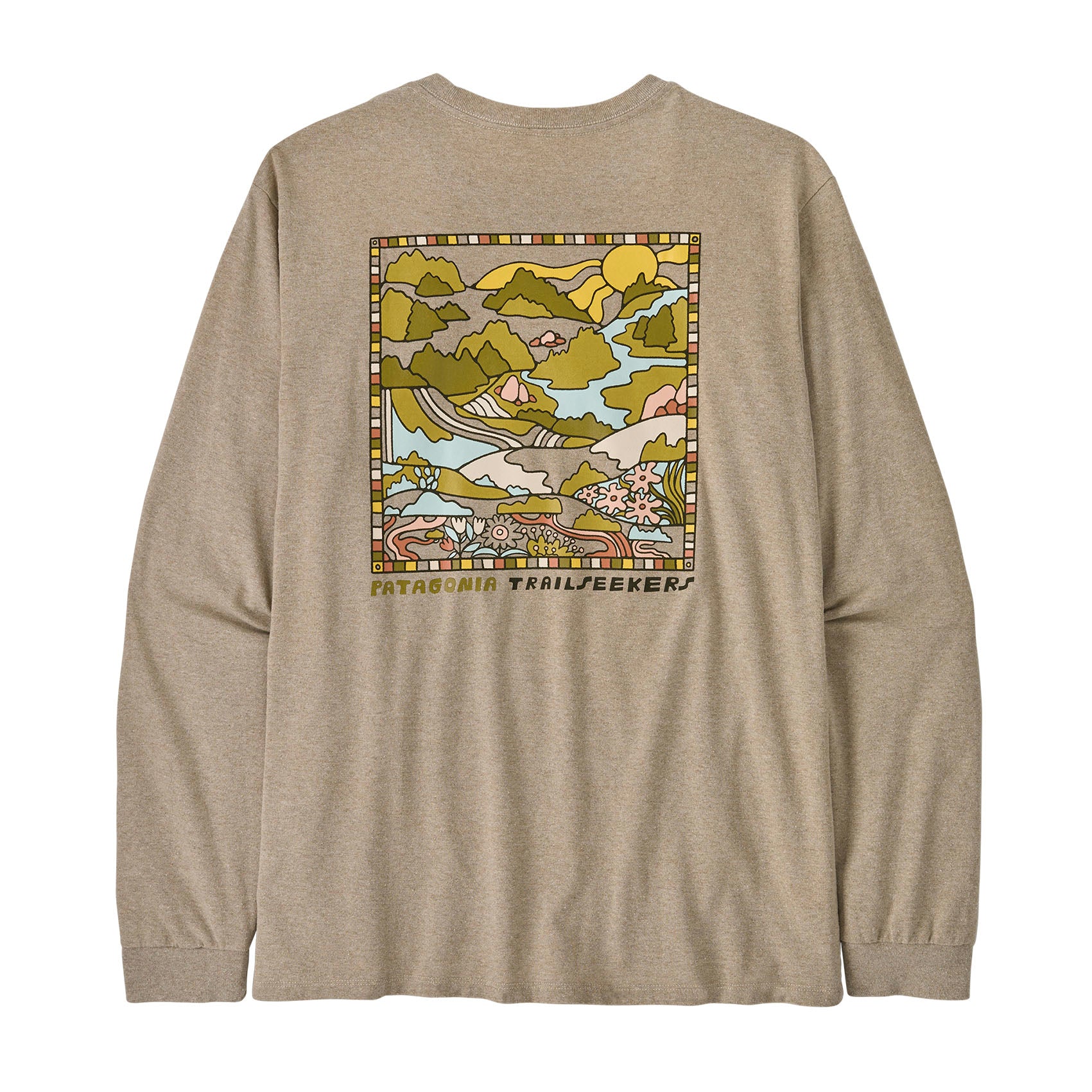 Mens Patagonia Long-Sleeved Trailseekers Responsibili-Tee