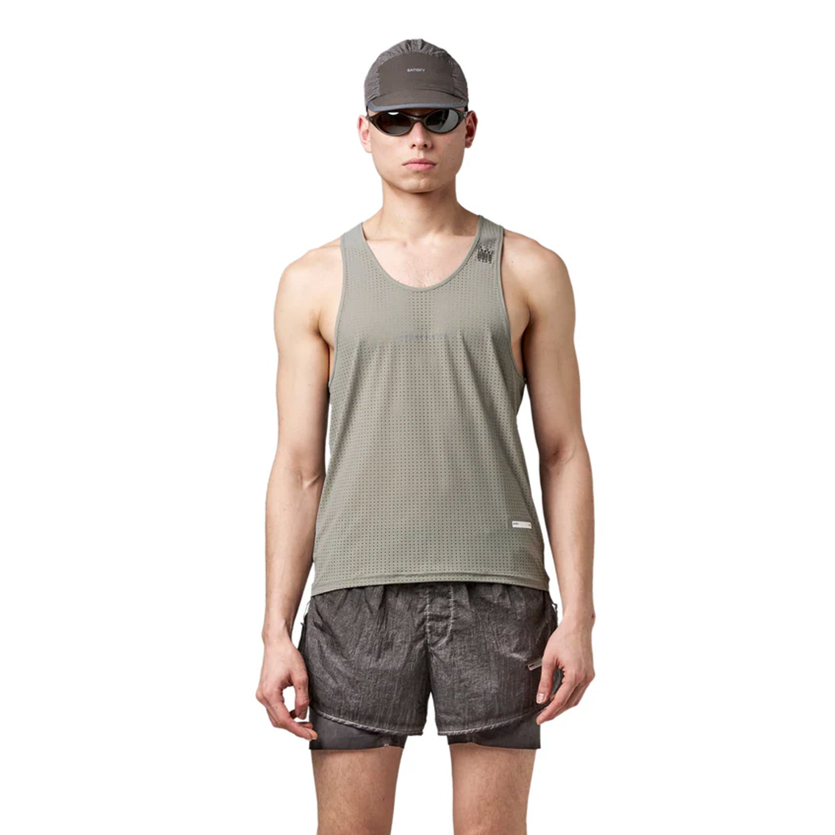 Mens Satisfy Space-O Running Singlet (2024)