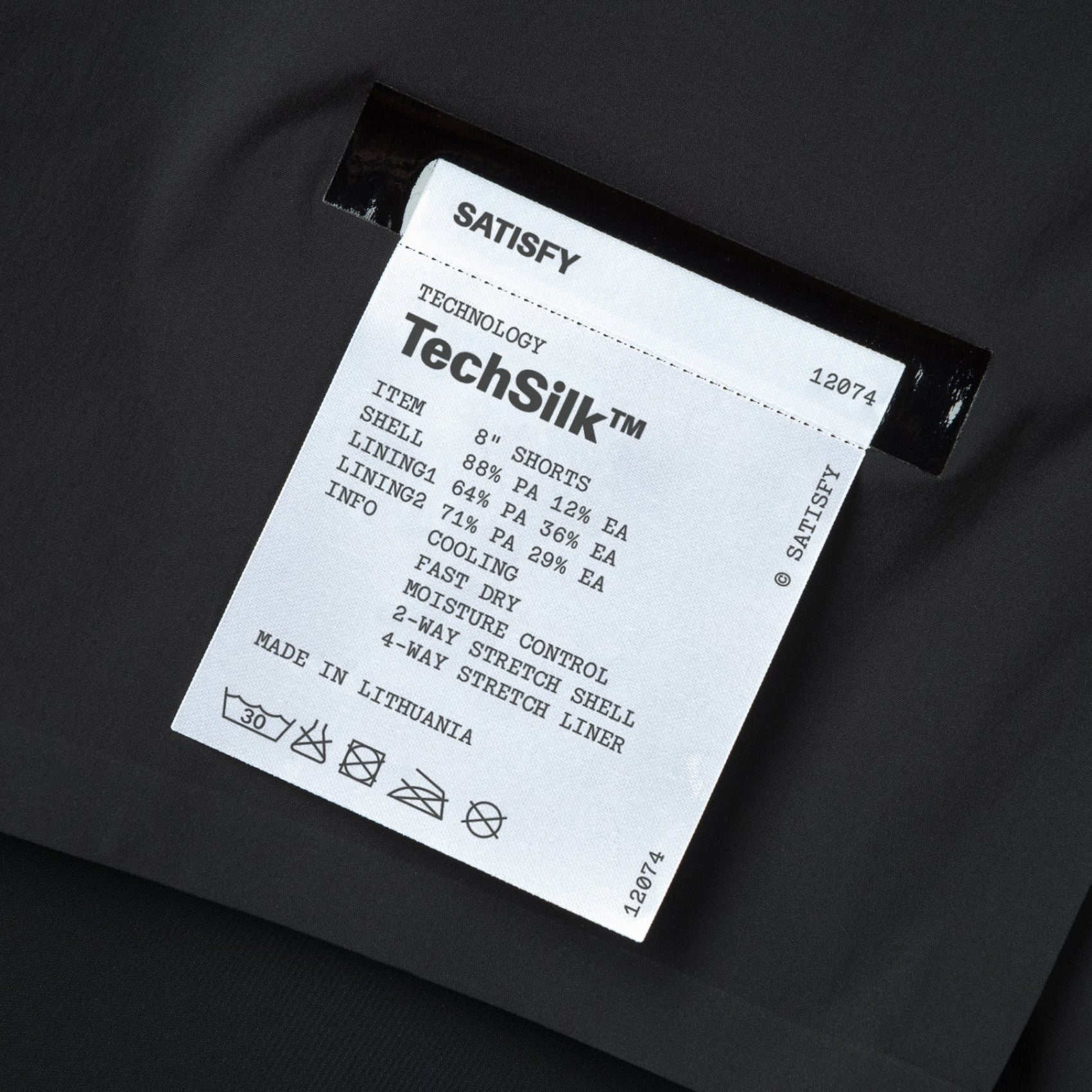 Mens Satisfy TechSilk 8 Inch Running Shorts