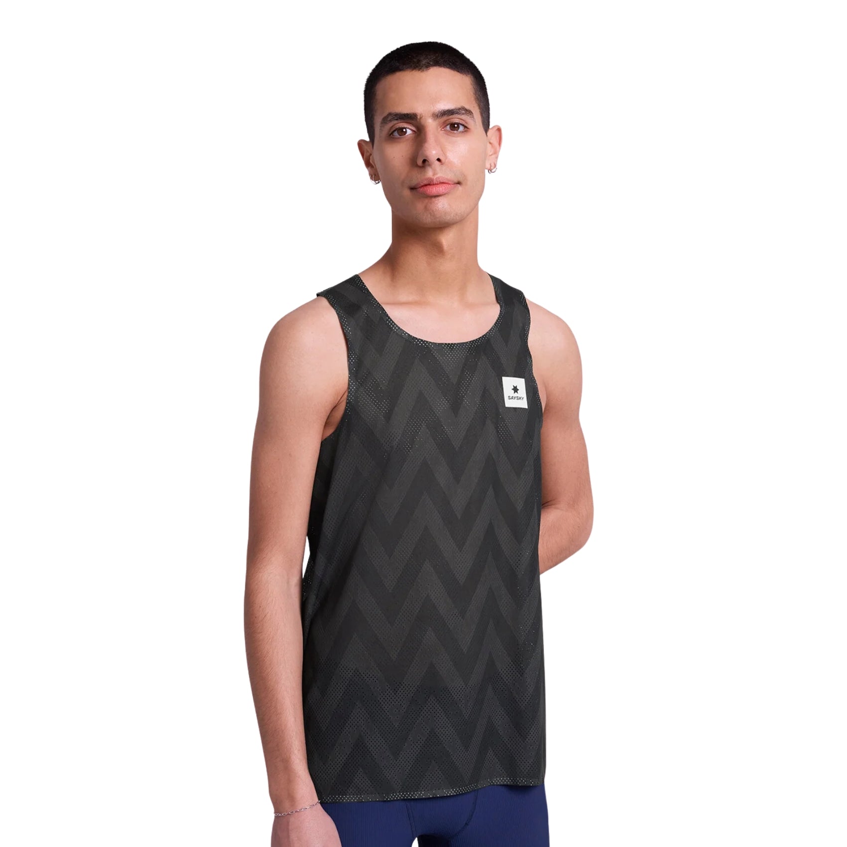 Mens Saysky Zig Zag Flow Air Singlet