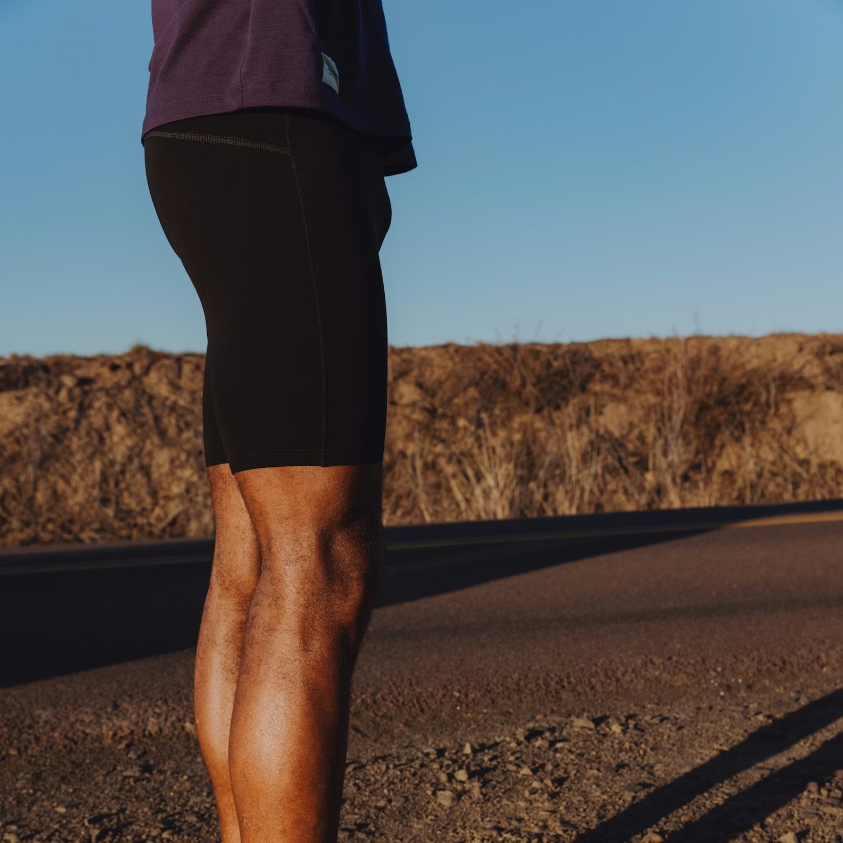 Mens Tracksmith 9-Inch Lined Turnover Half Tights
