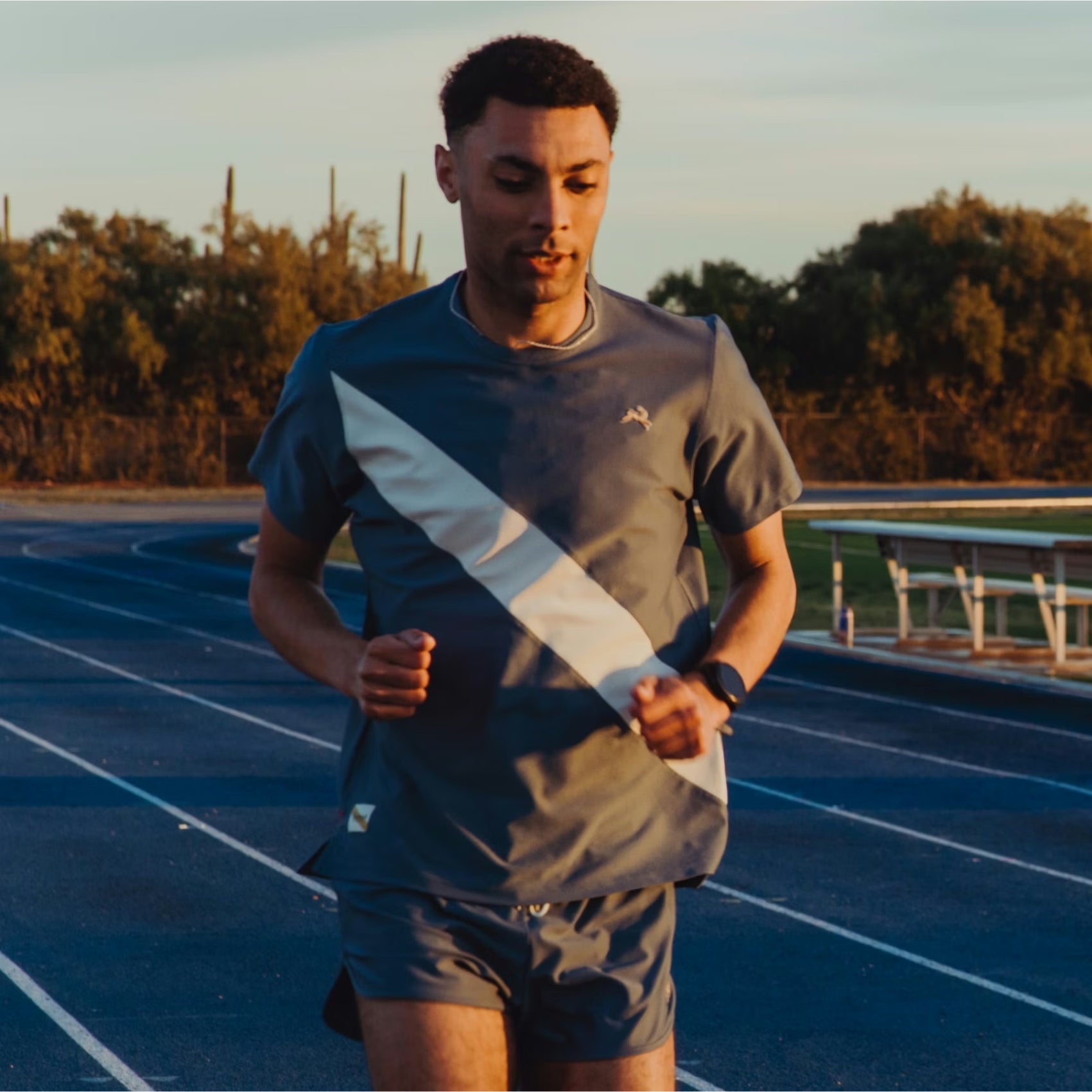 Mens Tracksmith Van Cortlandt Running T-Shirt