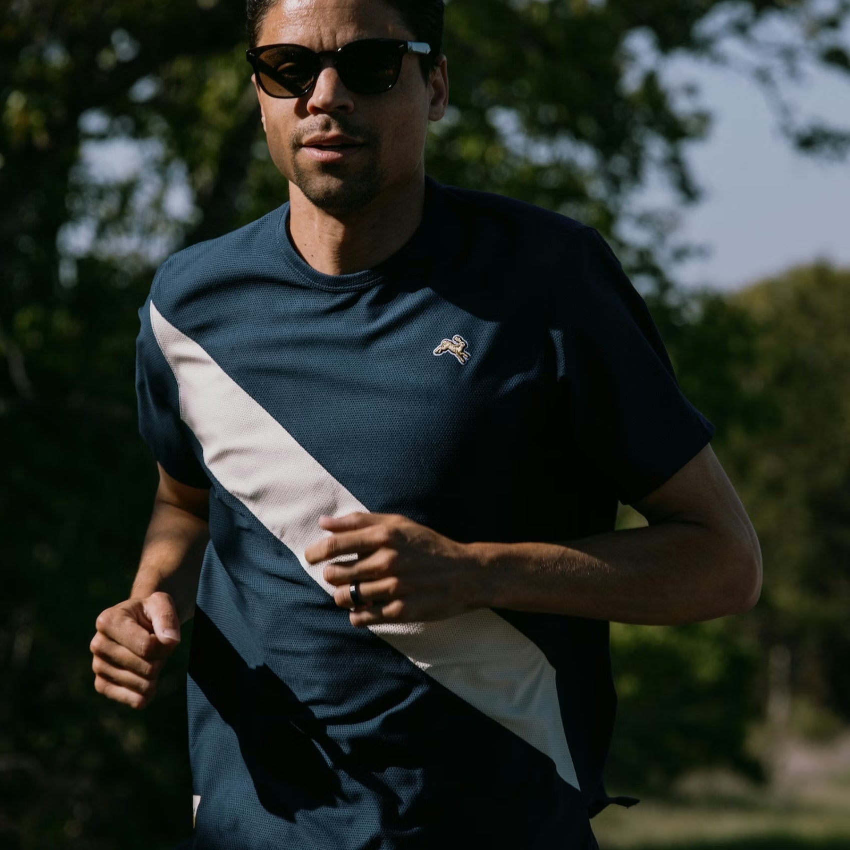Mens Tracksmith Van Cortlandt Running T-Shirt