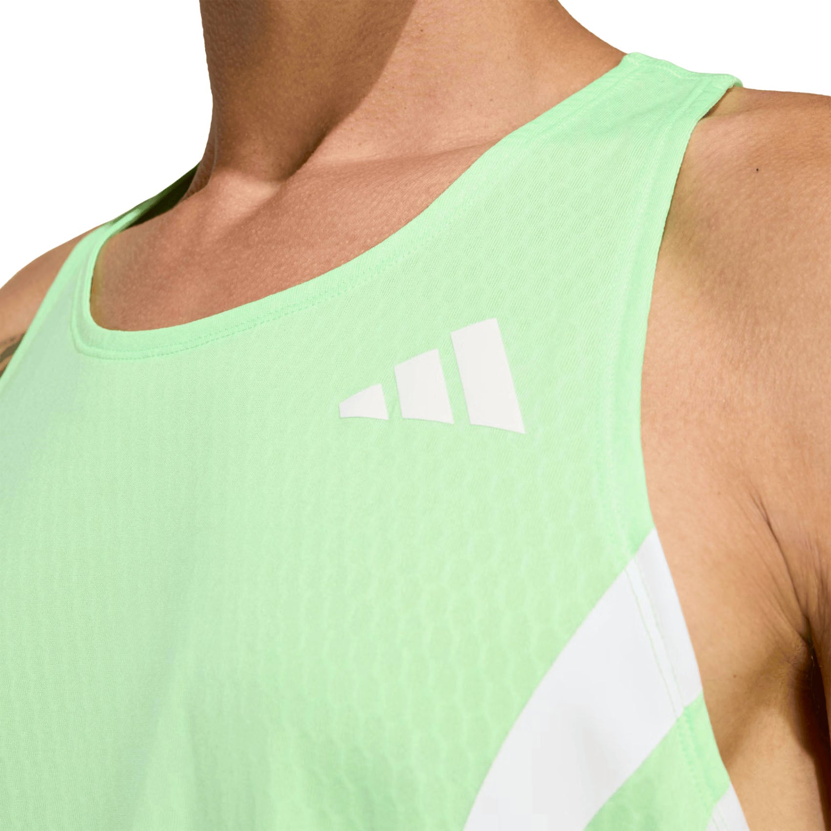 Mens adidas Adizero NYC Singlet