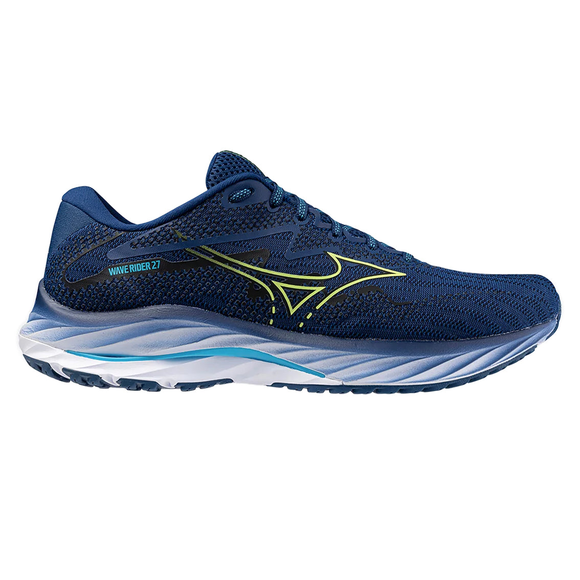 Mens Mizuno Wave Rider 27 Supportive Running Shoe for Everyday