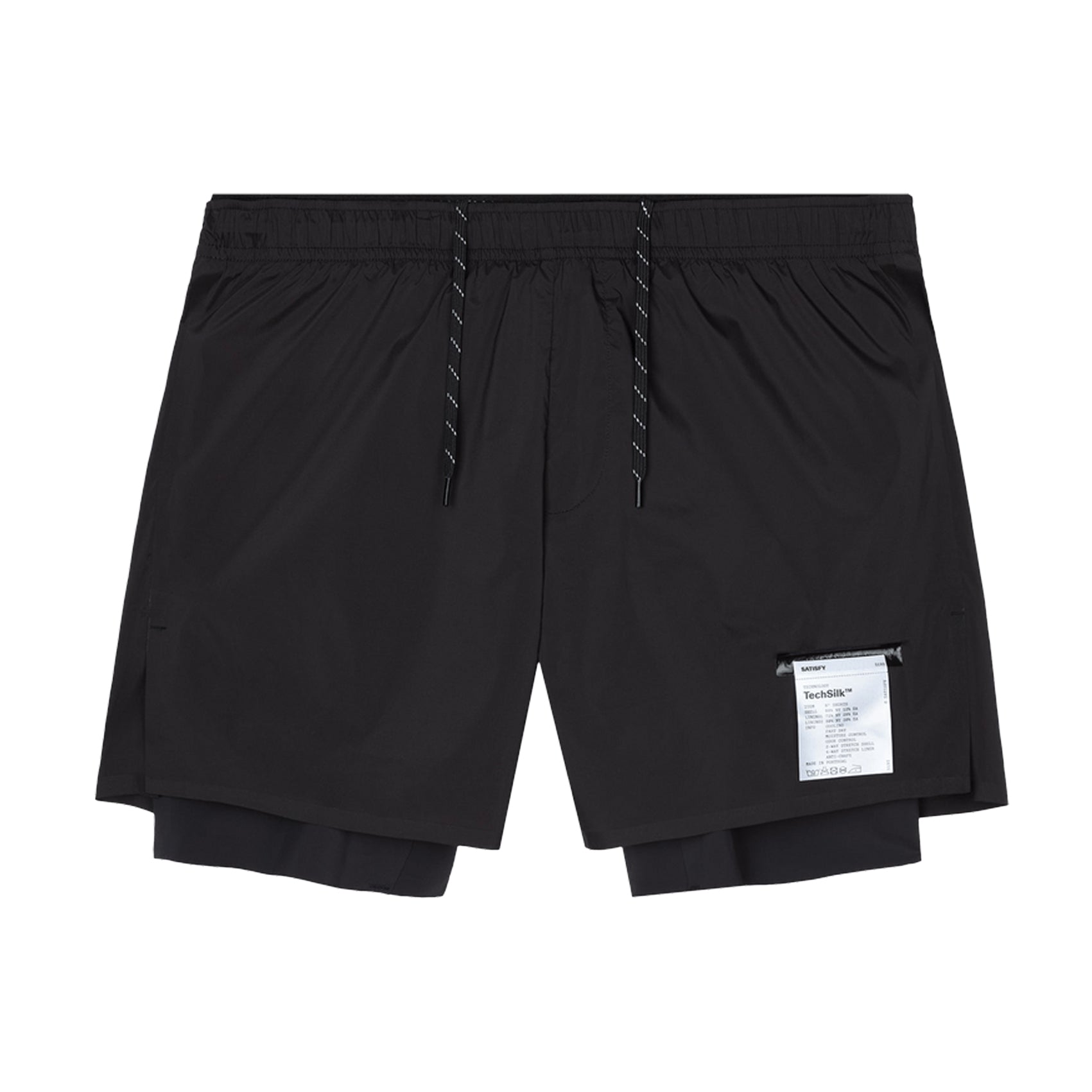 SATISFY Running shorts Black サイズL MensSatisfyTechSilk8InchRunnin
