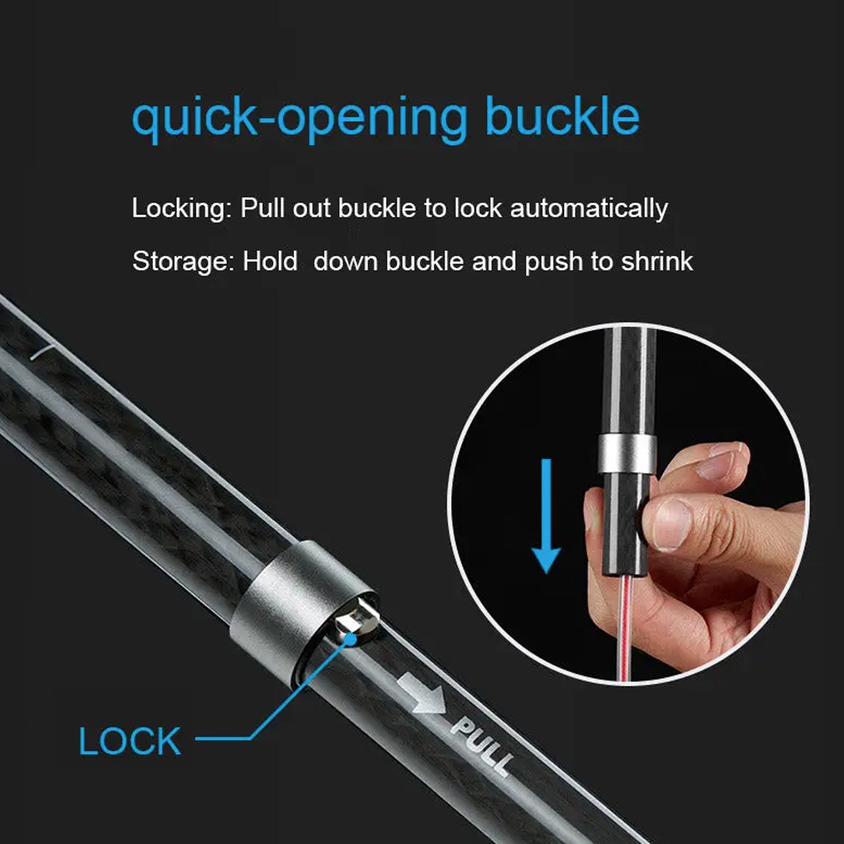 Naturehike Carbon Running Pole - 120cm