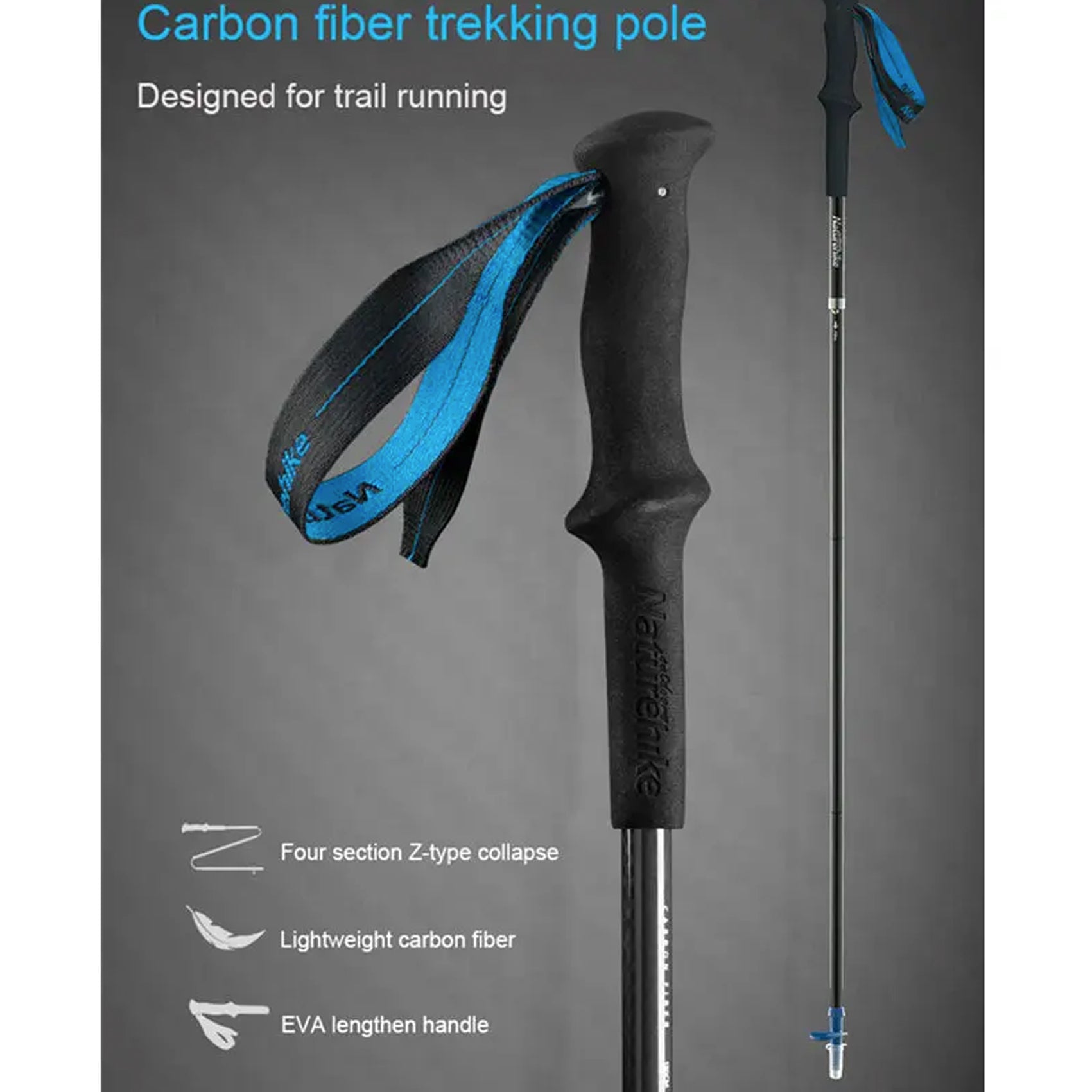 Naturehike Carbon Running Pole - 120cm