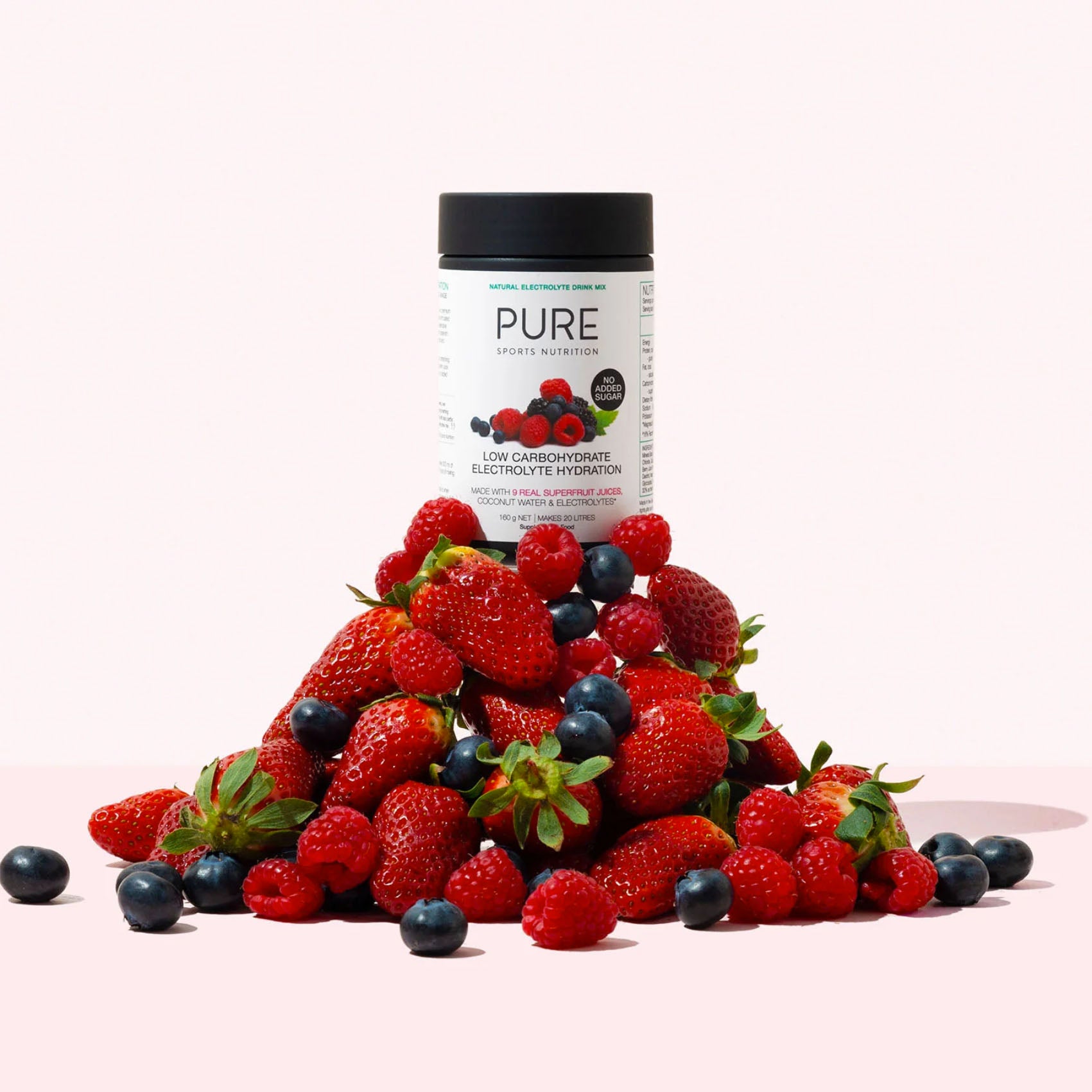 PURE Sports Nutrition Electrolyte Hydration Low Carb