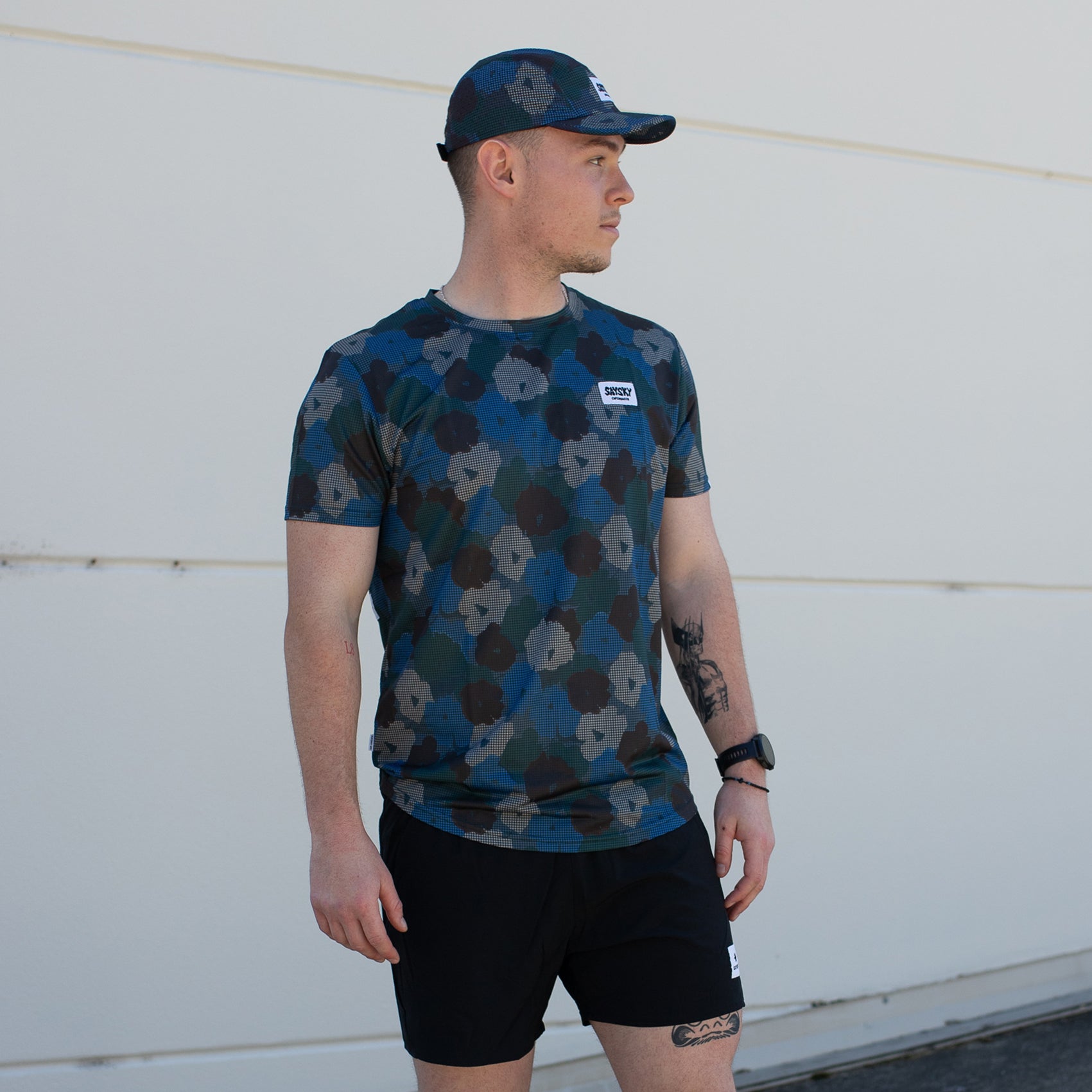 Mens Saysky Flower Combat T-Shirt