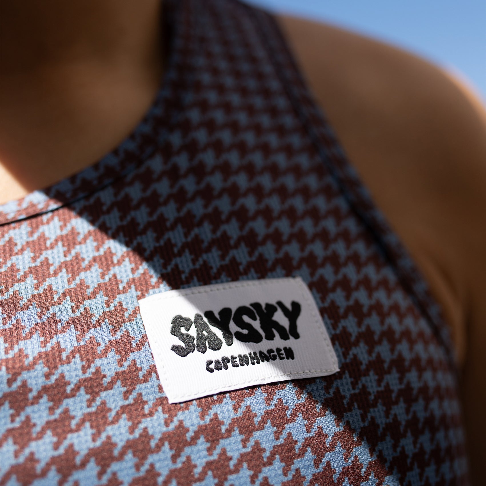 Womens Saysky Houndstooth Combat Singlet