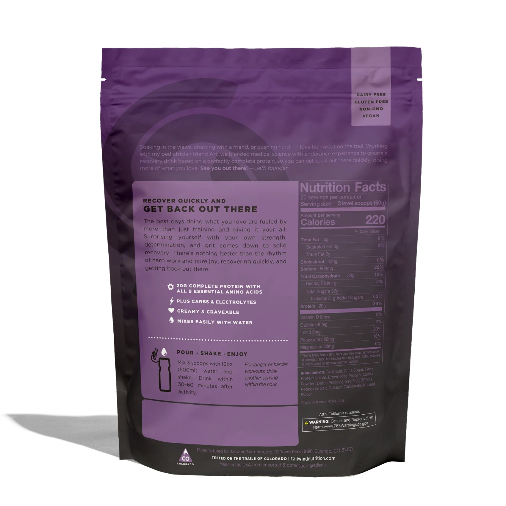 Tailwind Energy Fava Recovery Mix