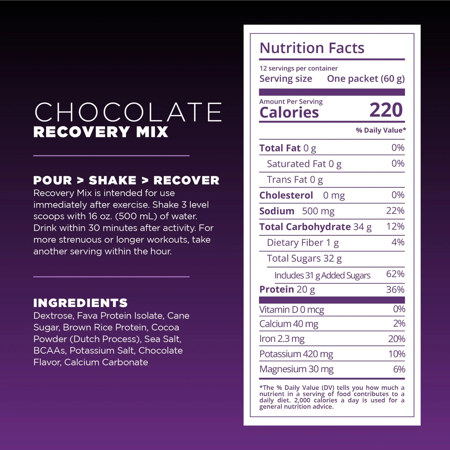 Tailwind Energy Fava Recovery Mix