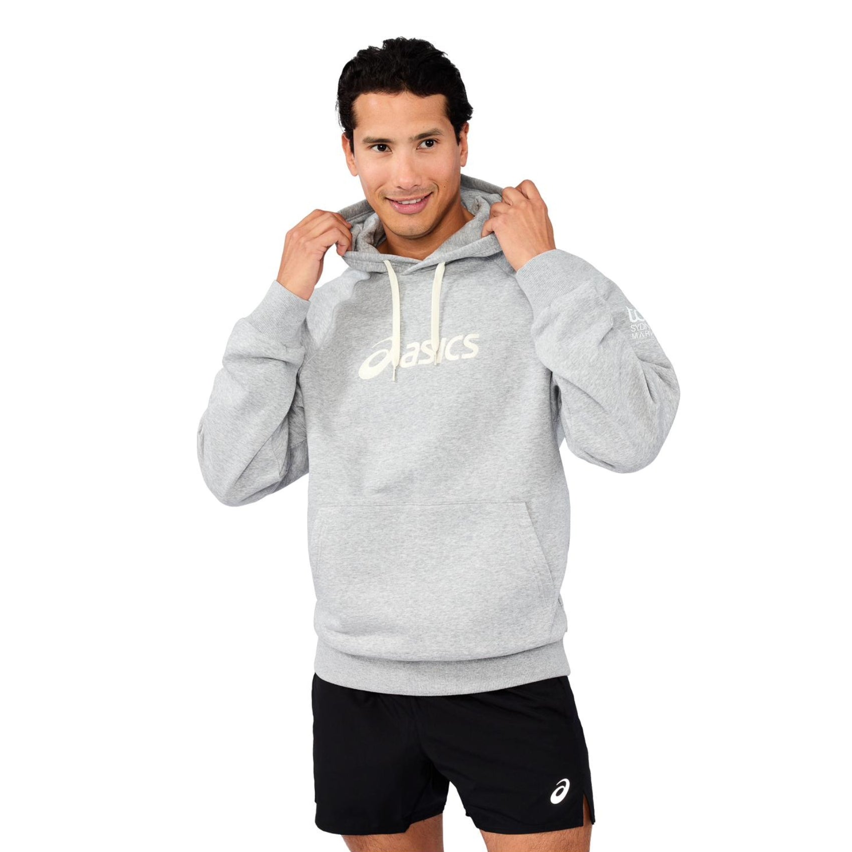 Unisex ASICS Logo Fleece Pull Over Hoodie - Sydney Marathon 2026