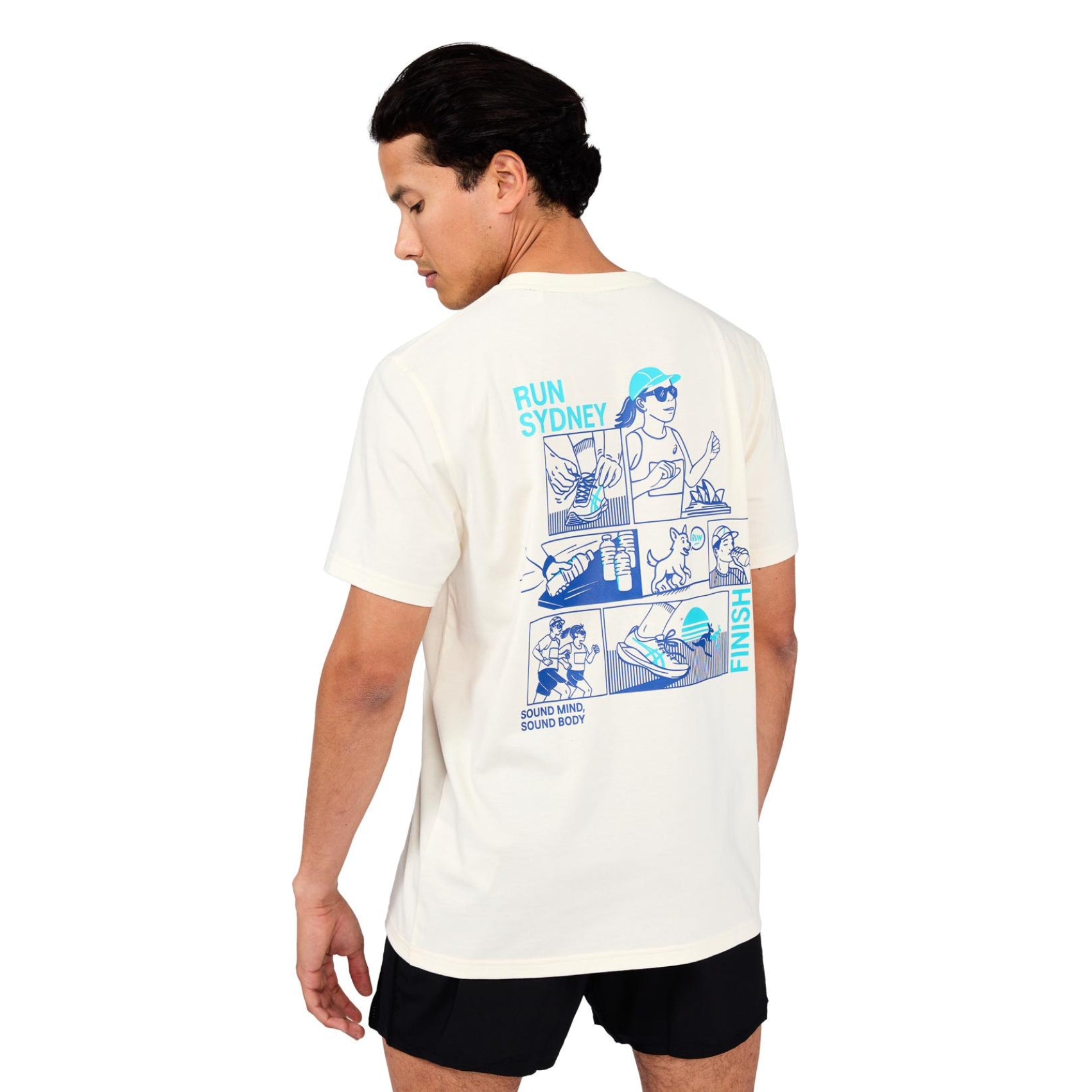 Unisex ASICS Spiral Relaxed Tee - Sydney Marathon 2026