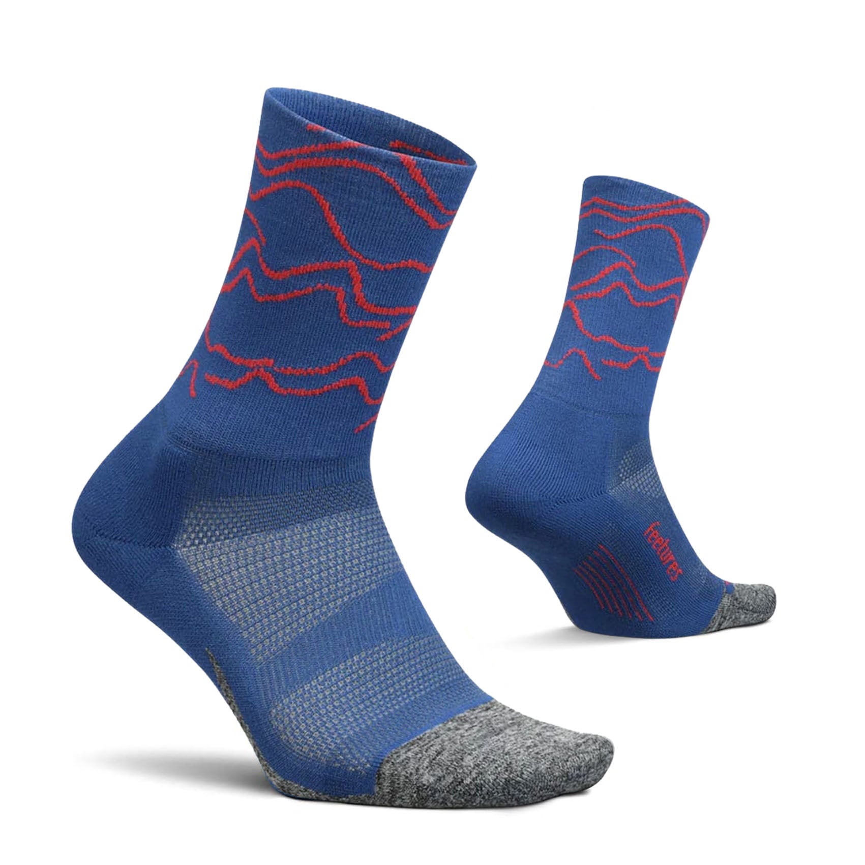Unisex Feetures Elite Ultra Light Cushion Mini Crew Socks