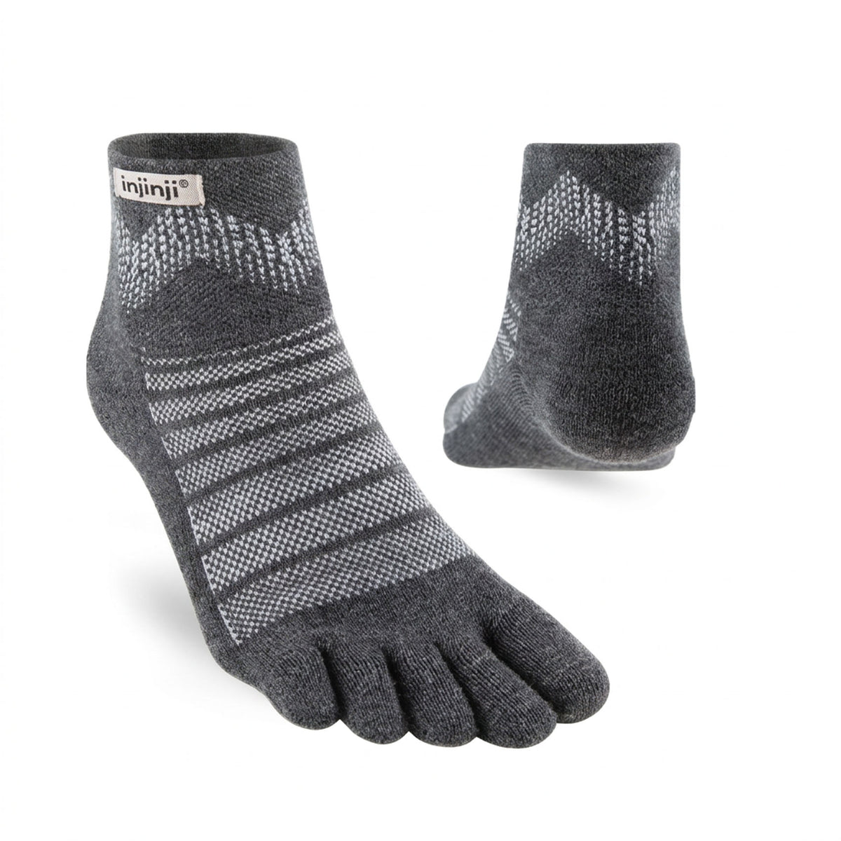 Unisex Injinji Outdoor Midweight Mini-Crew Wool Socks