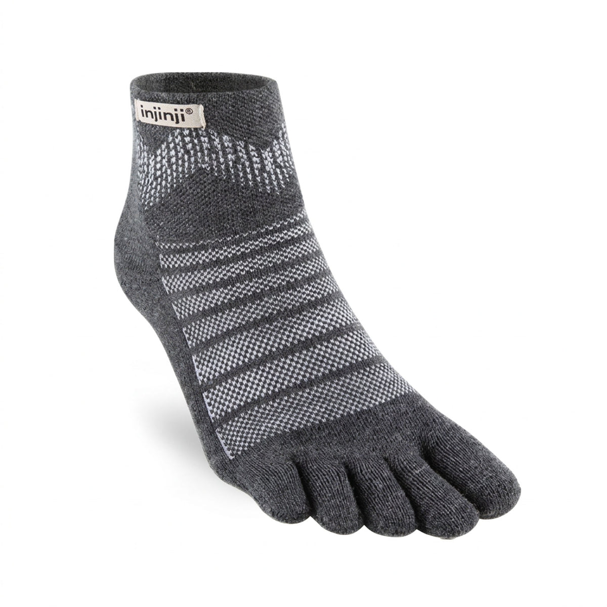 Unisex Injinji Outdoor Midweight Mini-Crew Wool Socks
