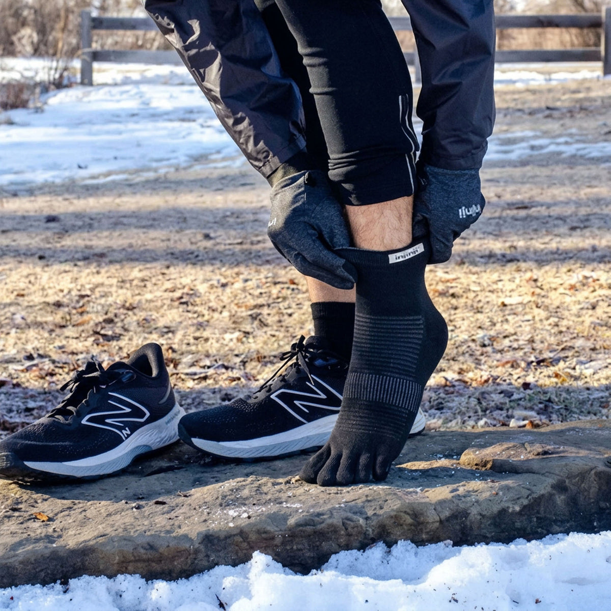 Unisex Injinji RUN Original Weight Mini-Crew Socks