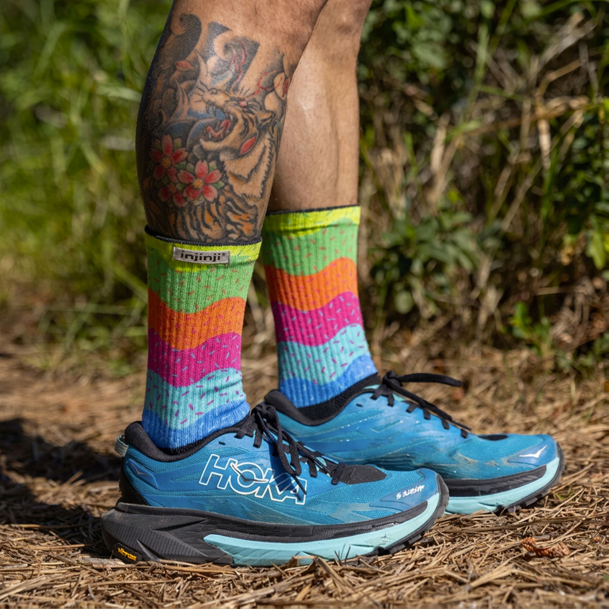 Unisex Injinji SPECTRUM TRAIL Midweight Crew Socks