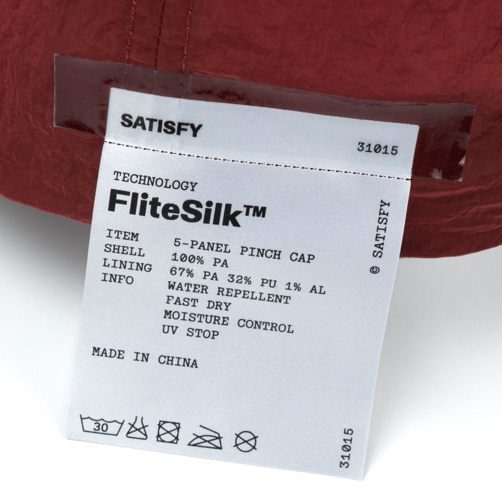 Unisex Satisfy FliteSilk 5 Panel Pinch Cap