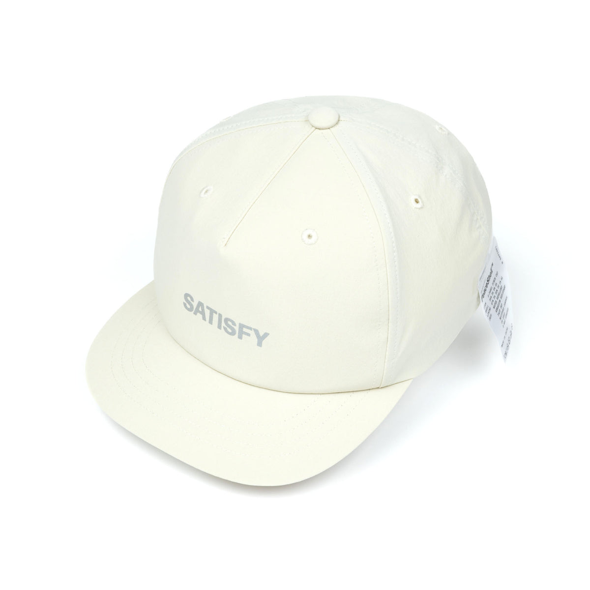 Unisex Satisfy PeaceShell 5 Panel Pinch Running Cap | Off-White