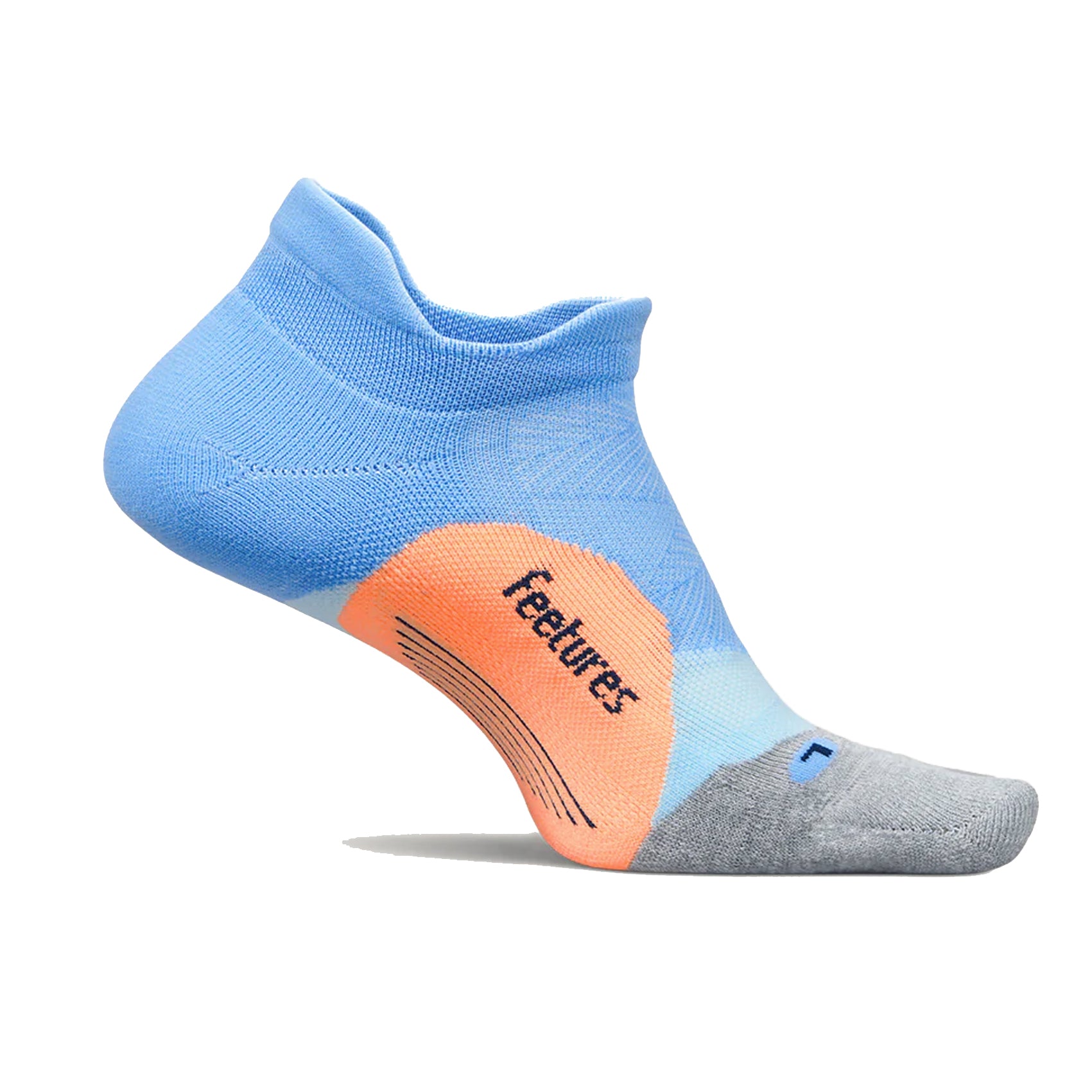 Unisex Feetures Light Cushion No Show Tab Socks