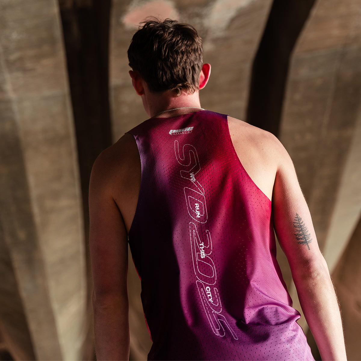 Mens Pace Athletic Race Singlet