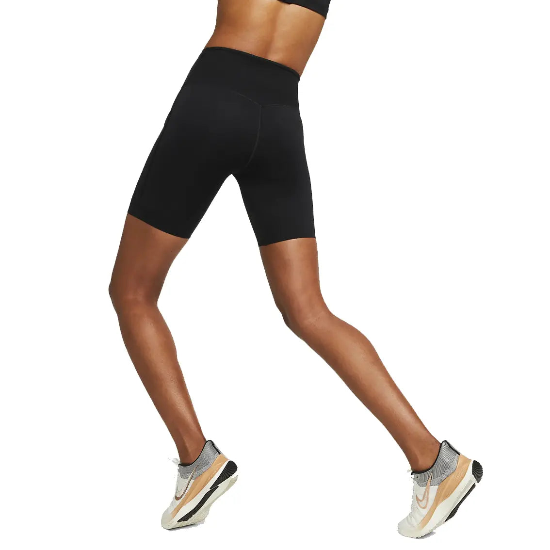 Womens Nike Go Firm-Support High-Waisted 8-Inch Biker Shorts with Pockets