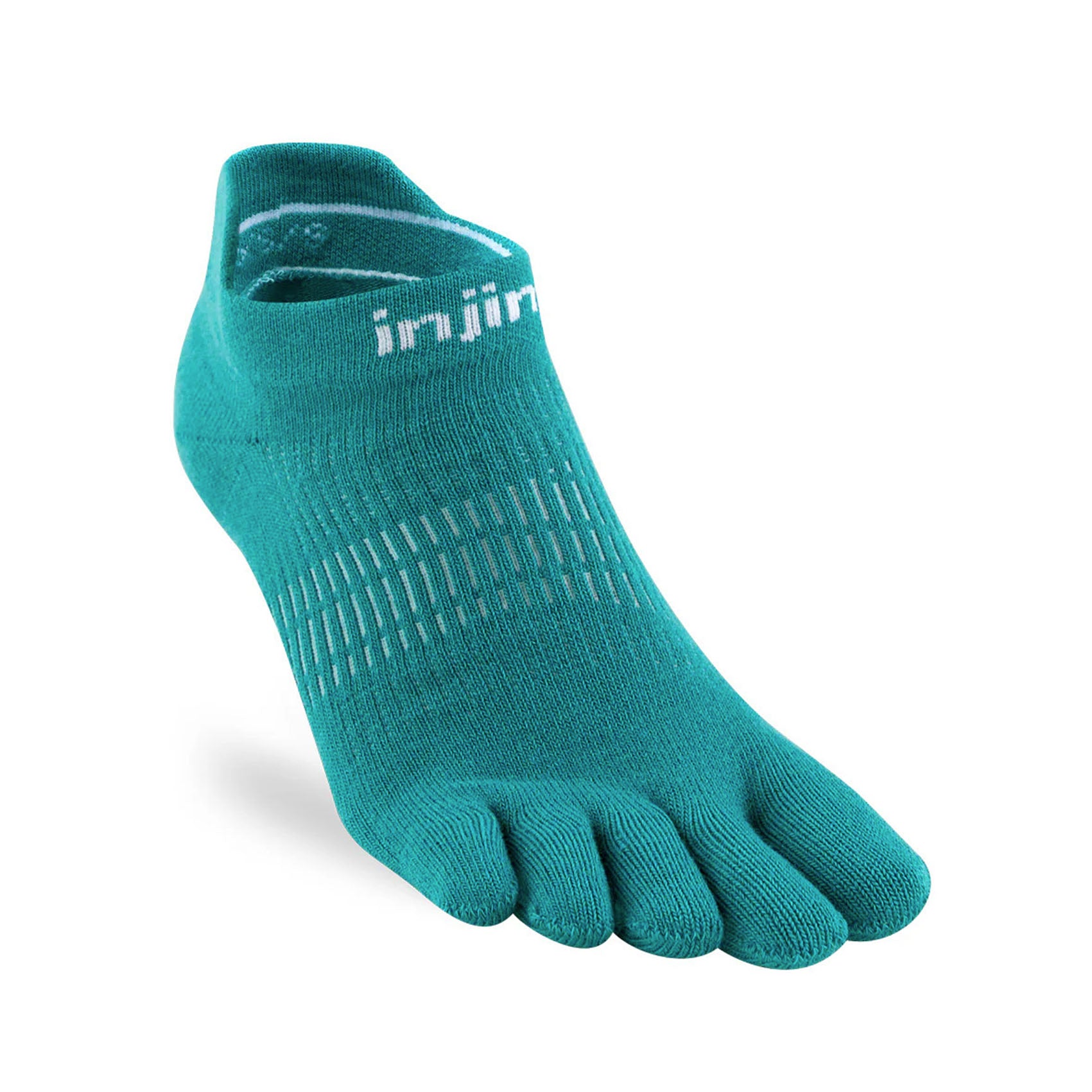 Womens Injinji Run Lightweight No-Show Socks