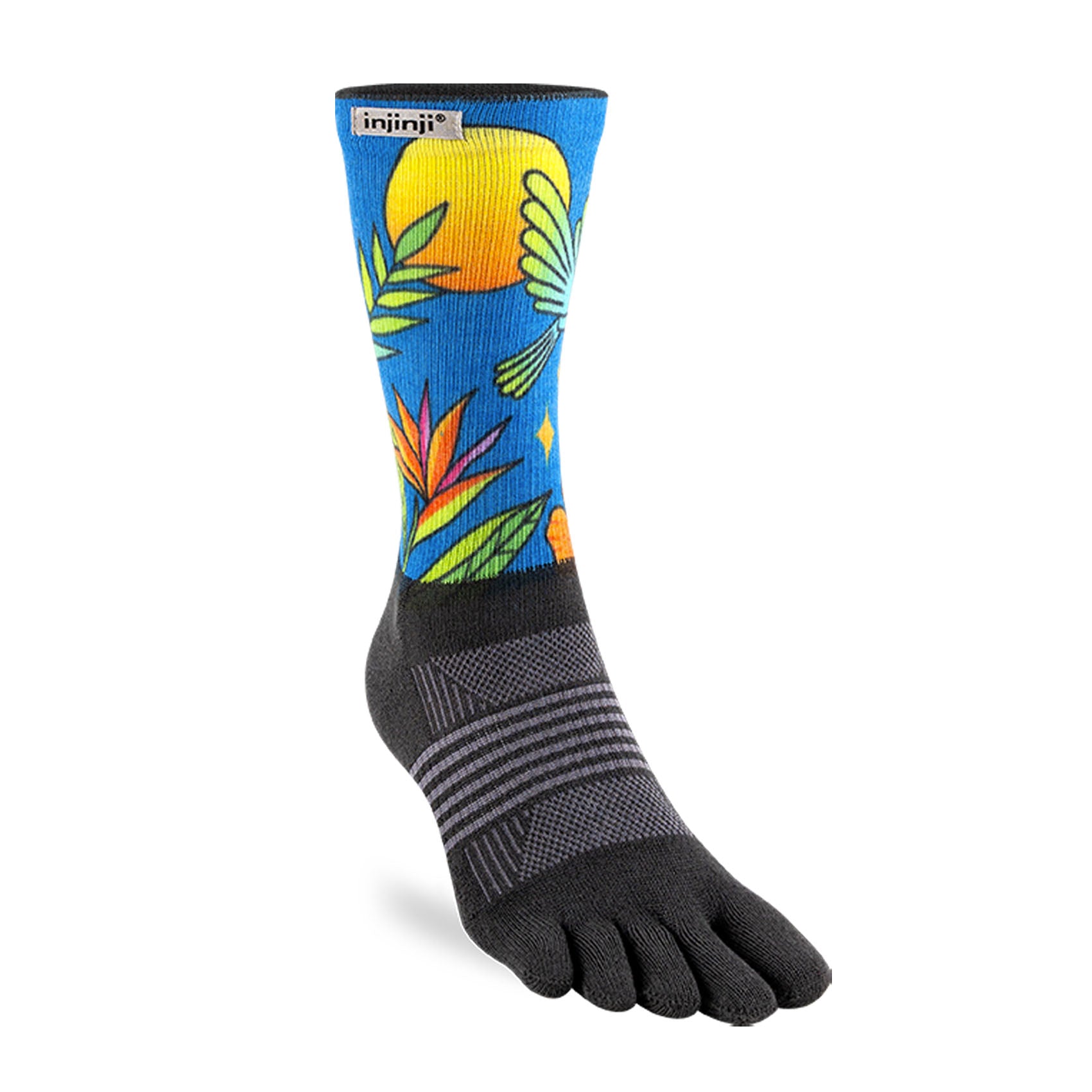 Womens Injinji Trail Artist Designed Crew Socks