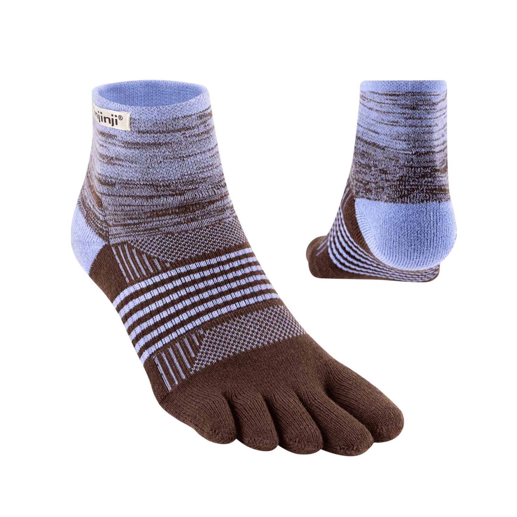 Womens Injinji Trail Midweight Mini-Crew Socks