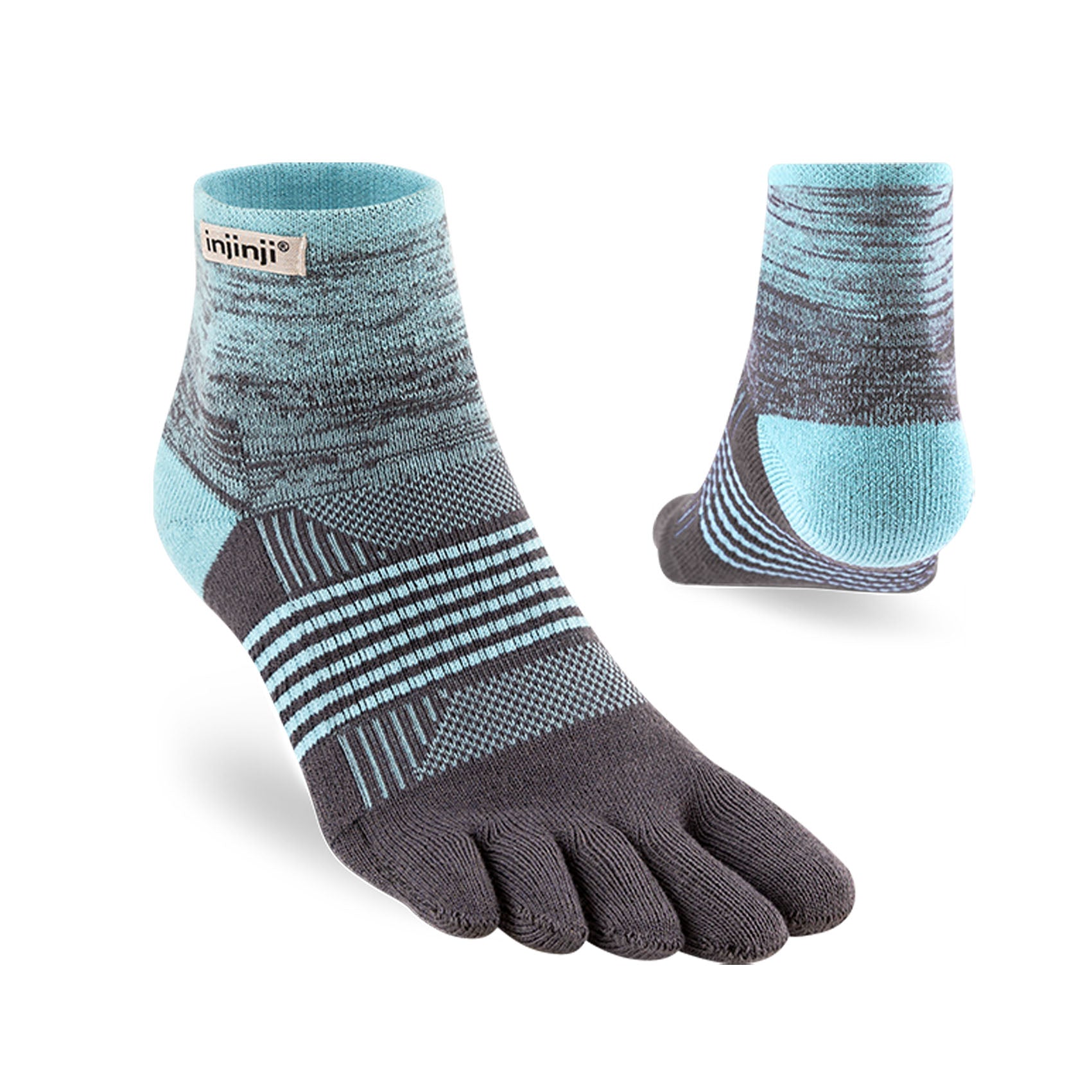 Womens Injinji Trail Midweight Mini-Crew Socks