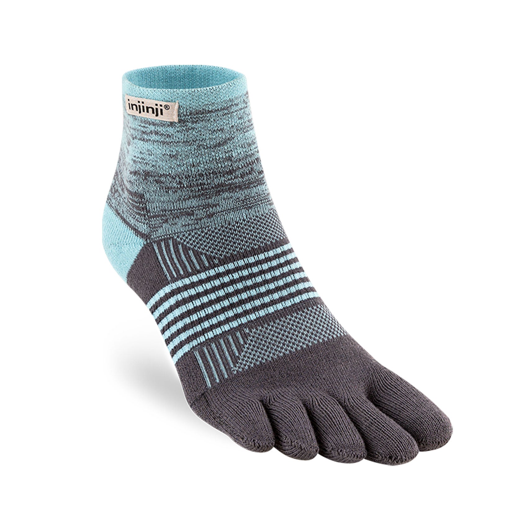 Womens Injinji Trail Midweight Mini-Crew Socks