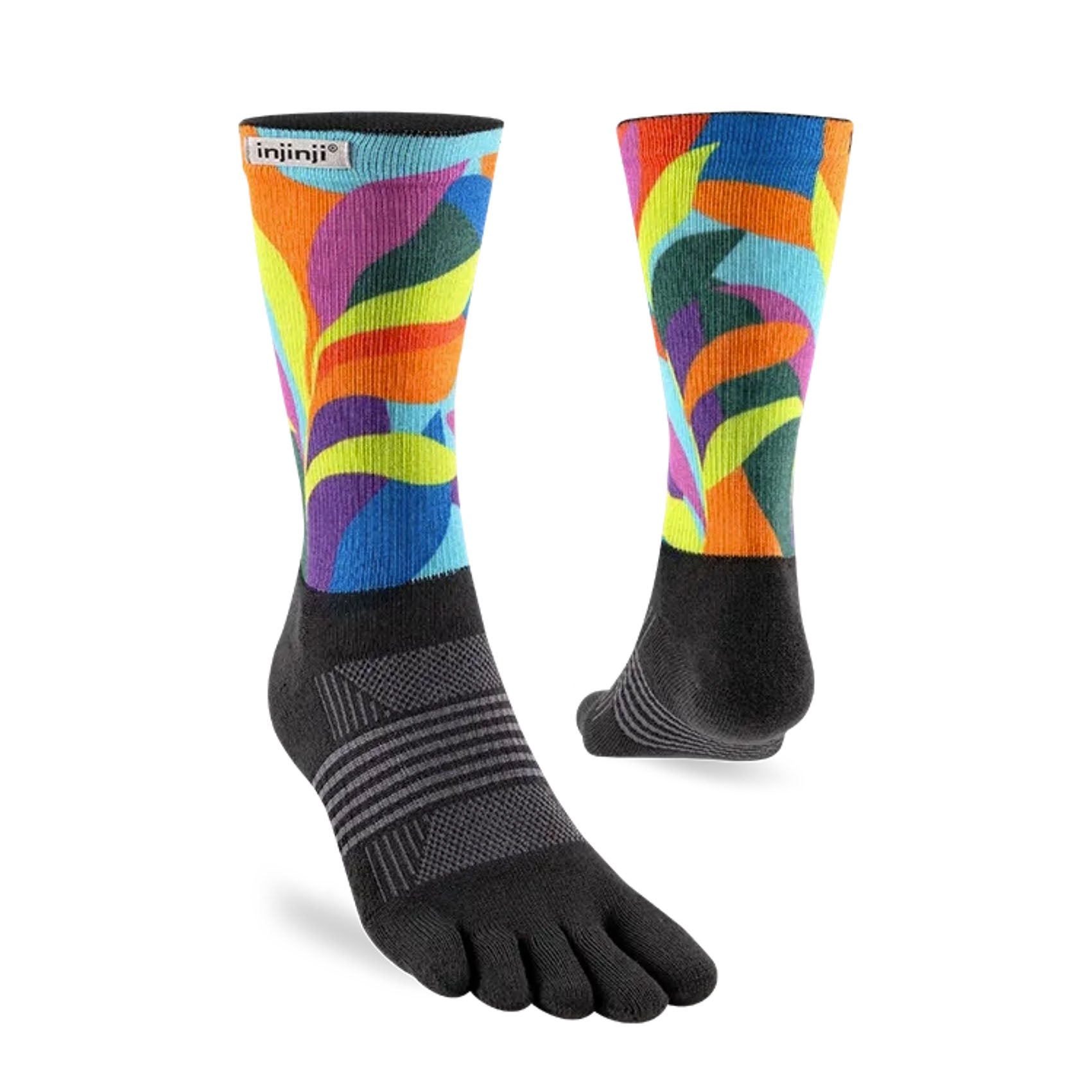 Womens Injinji Trail Spectrum Midweight Crew Socks