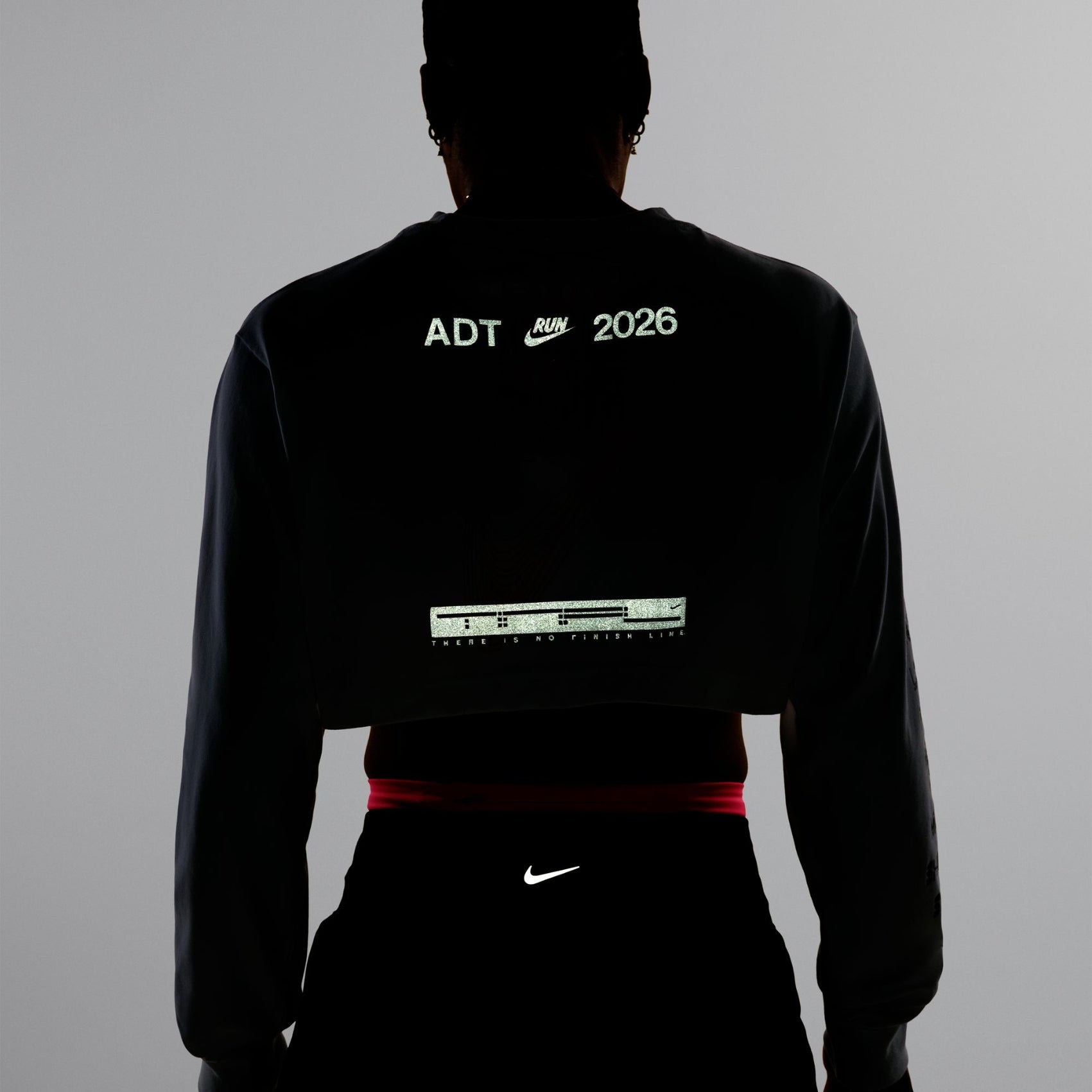 Womens Nike ADT Dri-FIT Super Cropped Running T-Shirt