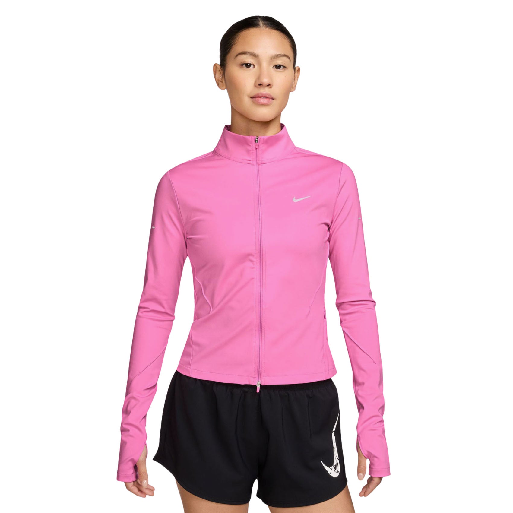 Running Top Nike Pink Zip Up Top Nike Womens Dri-FIT Pacer Half