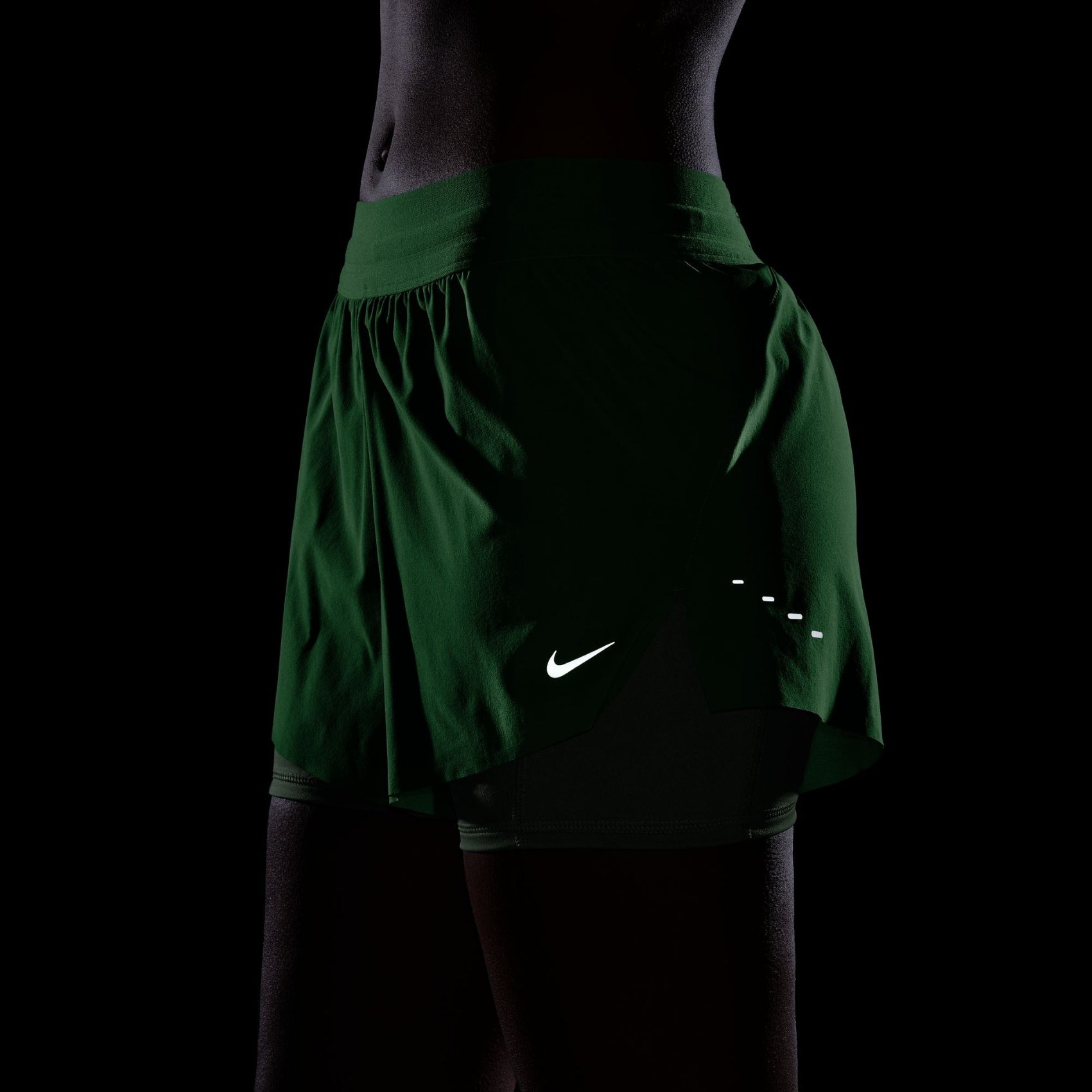 Womens Nike Swift Dri-FIT Mid-Rise 2-in-1 Running Shorts