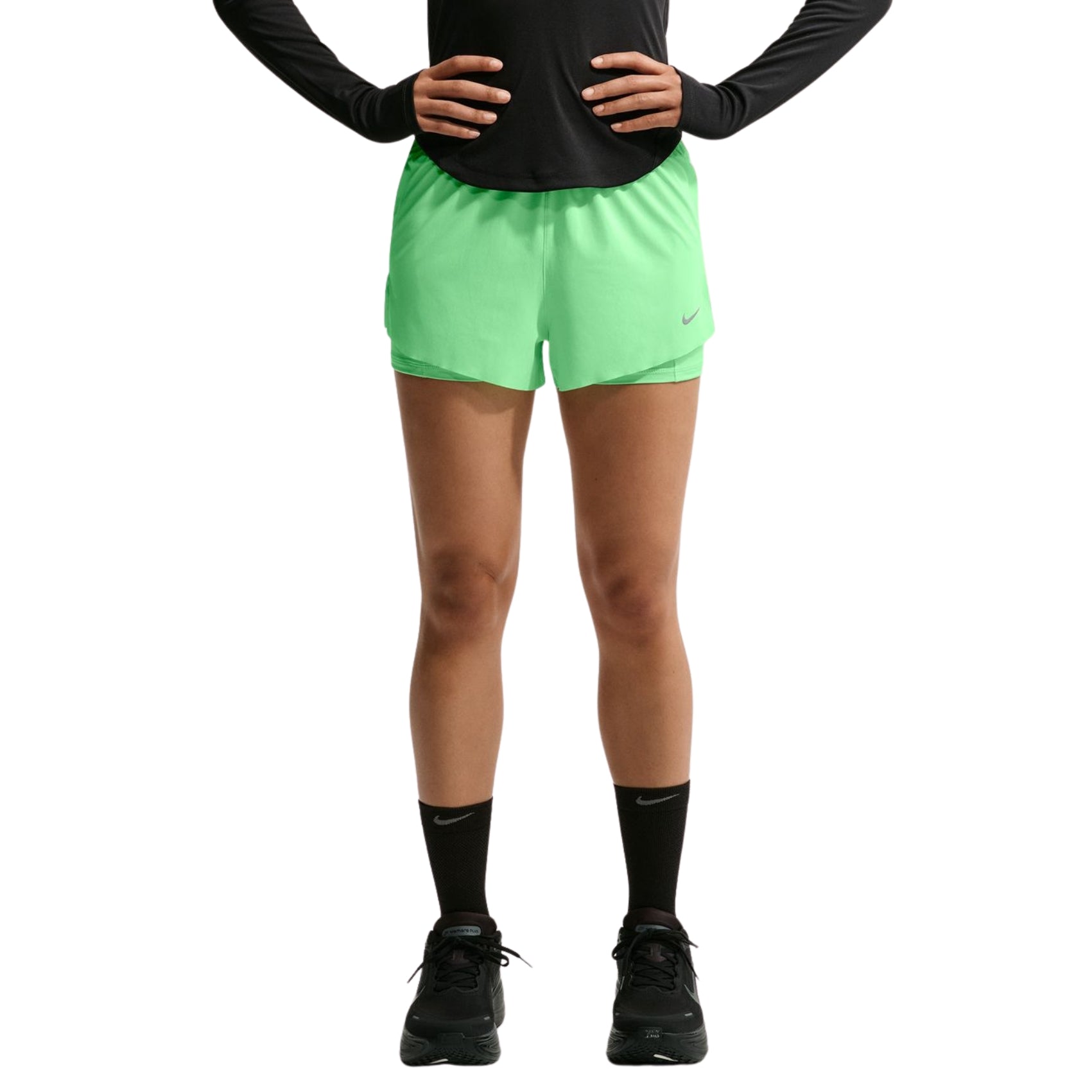 Womens Nike Swift Dri-FIT Mid-Rise 2-in-1 Running Shorts