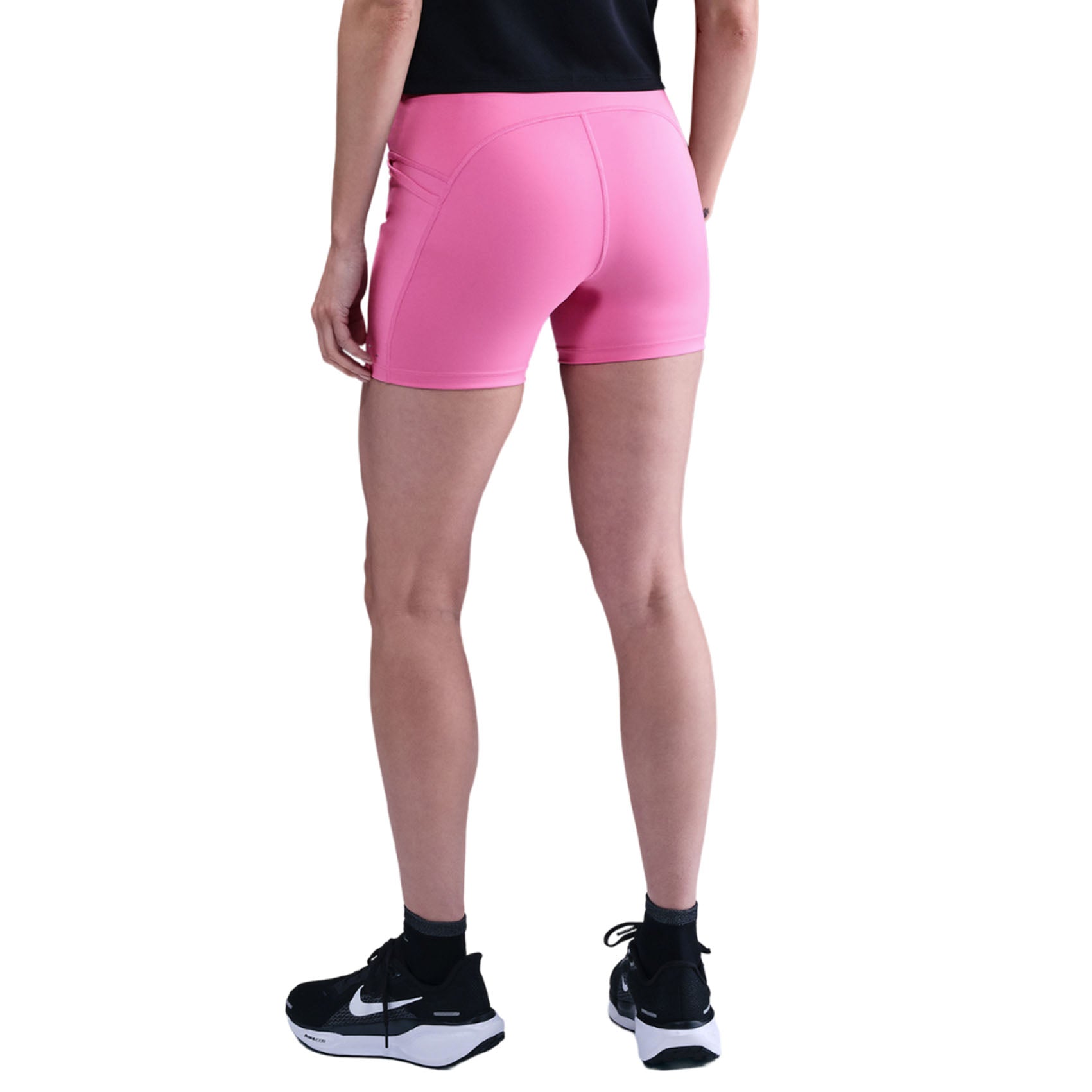 Womens Nike Swift High-Waisted 4 Inch Tight Running Shorts with Pockets
