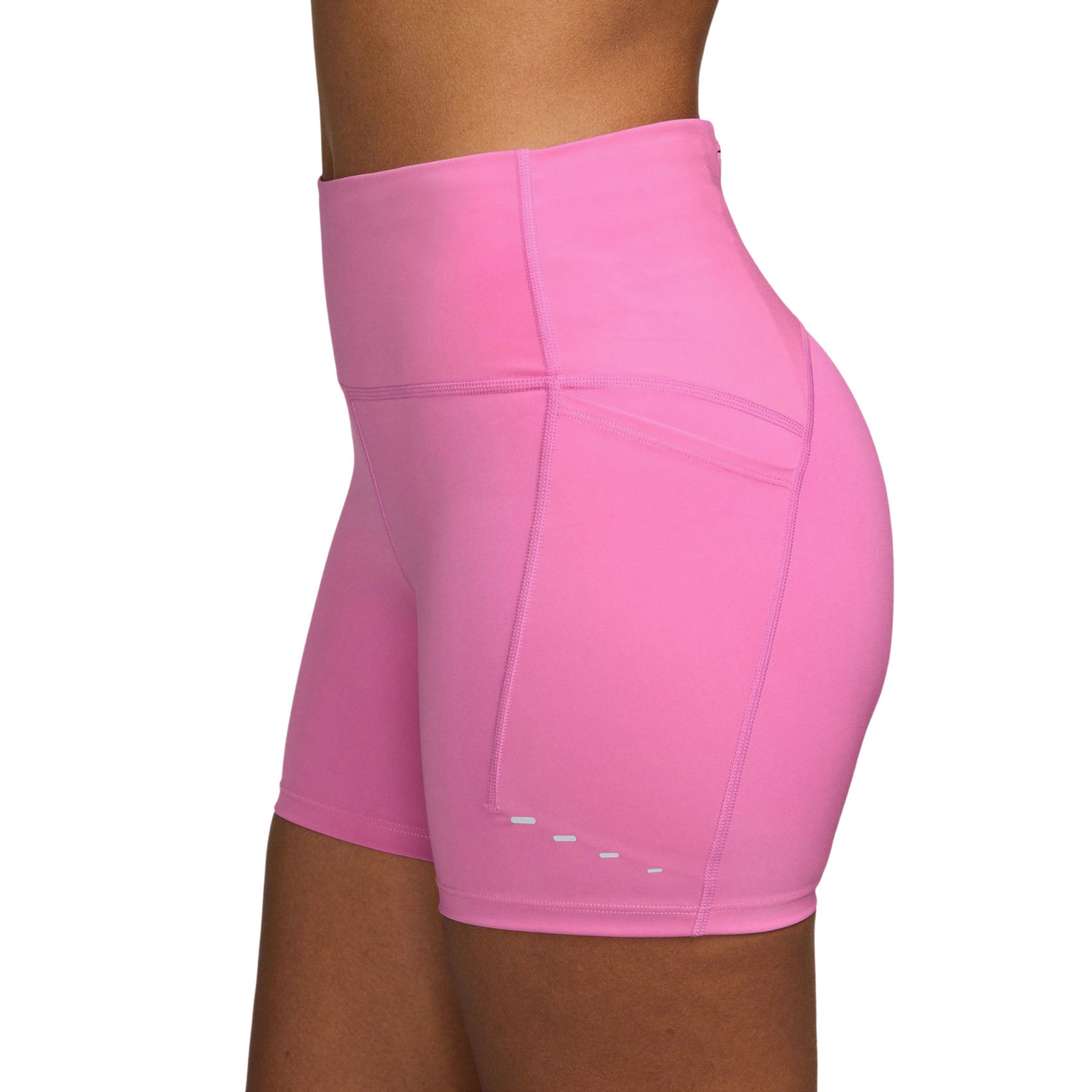 Womens Nike Swift High-Waisted 4 Inch Tight Running Shorts with Pockets