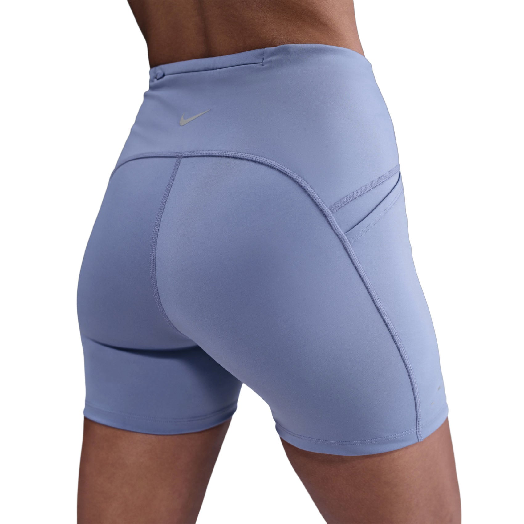 Womens Nike Swift High-Waisted 4 Inch Tight Running Shorts with Pockets