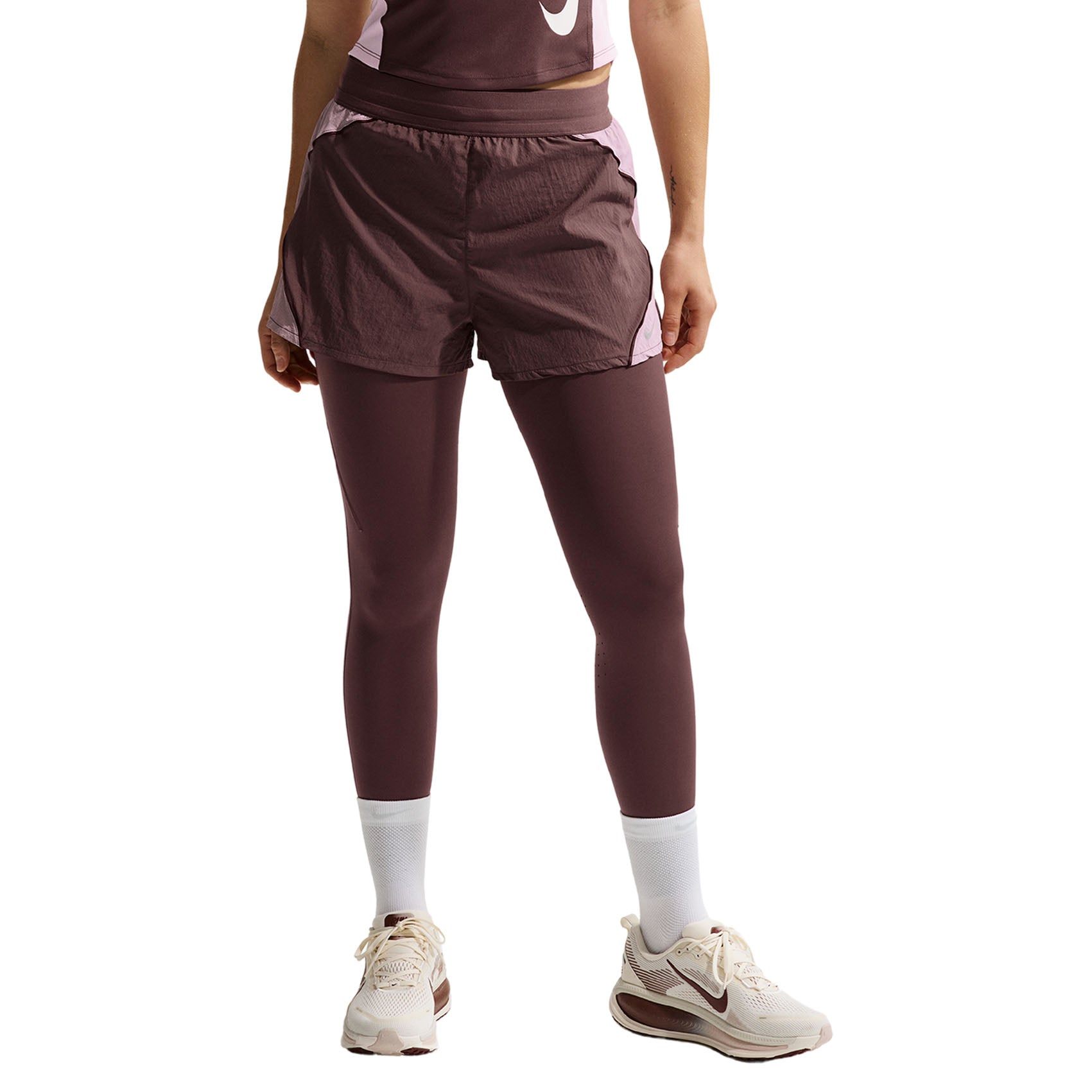 Womens Nike Swift Repel High-Waisted Brief-Lined Running Shorts