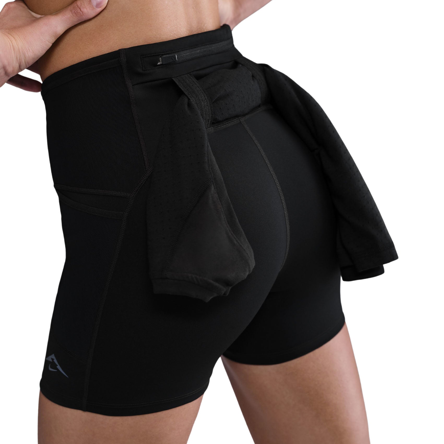 Womens Nike Trail Dri-Fit High Waisted 4 Inch Tight Running Short