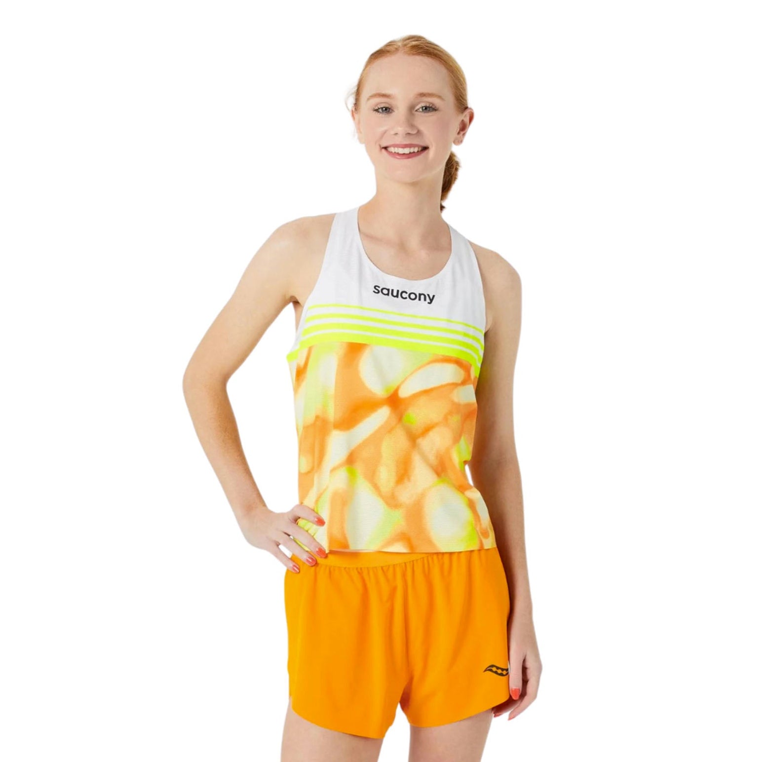Womens Saucony Endorphin Singlet