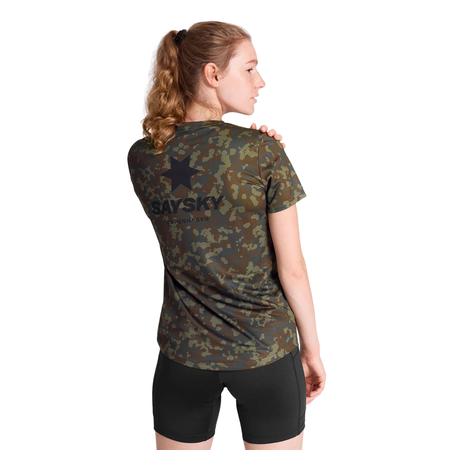 Womens Saysky Camo Combat T-Shirt